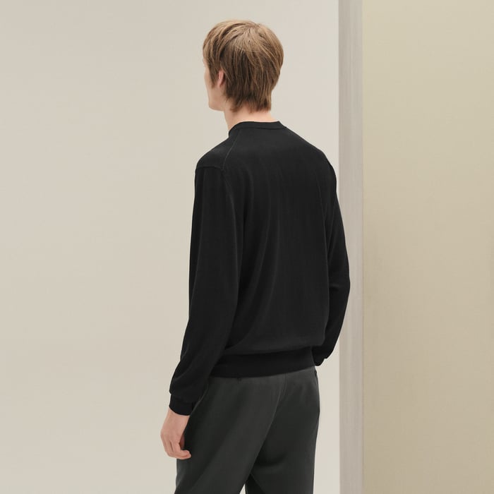 Noir "Detail H" Crewneck Sweater