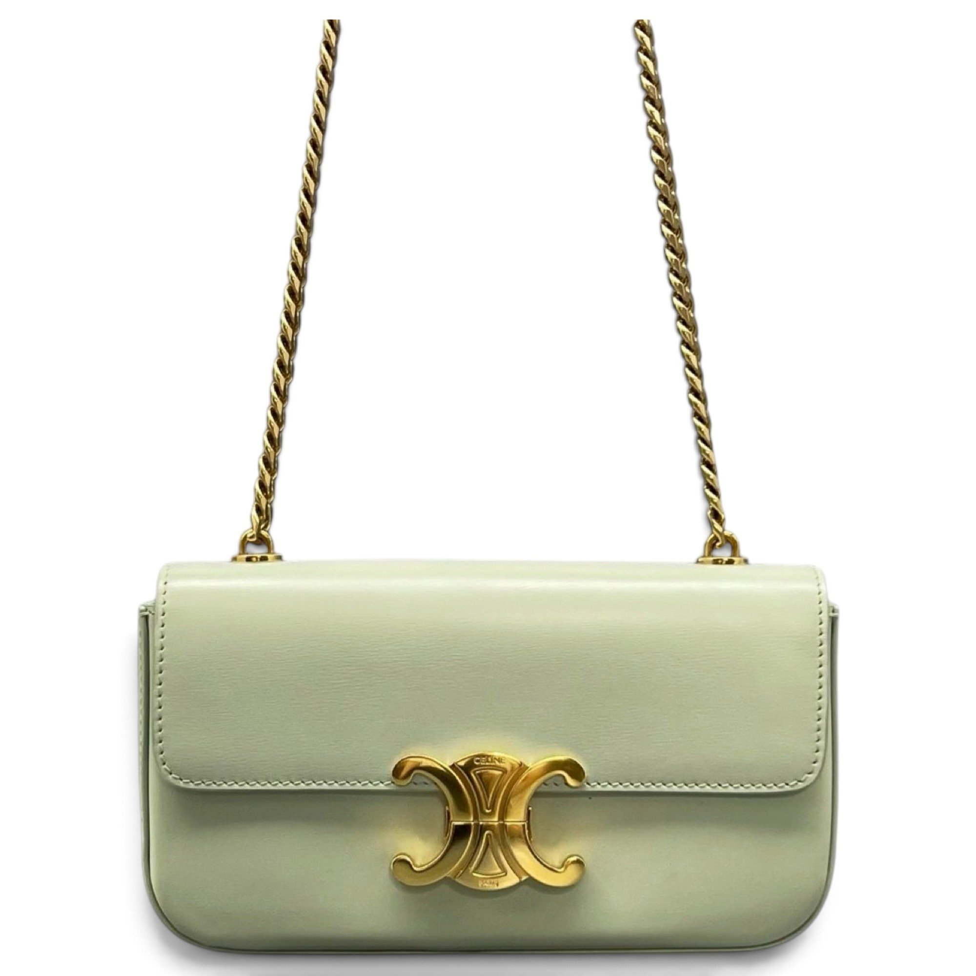 Triomphe leather handbag