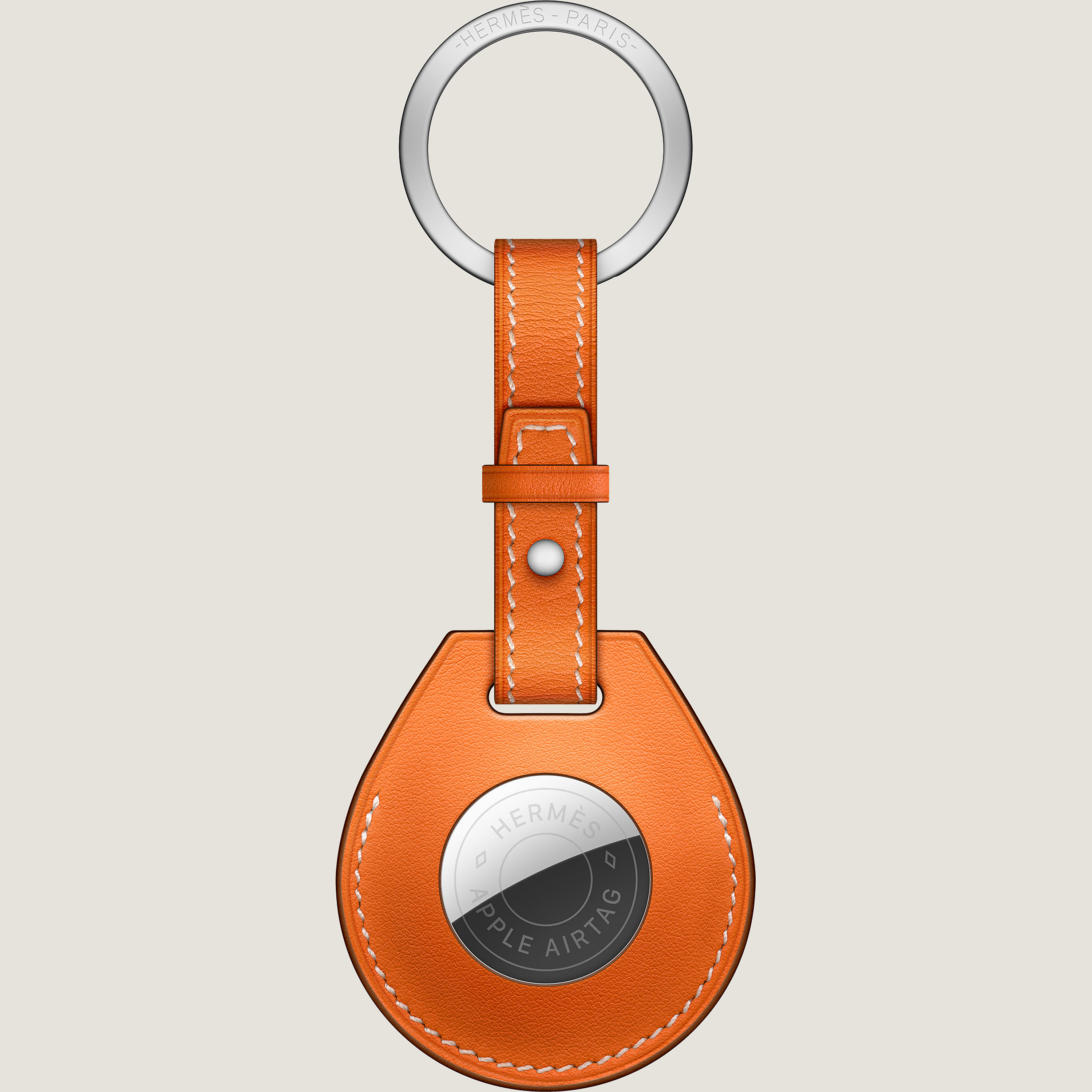 Apple Air Tag Hermès Key Ring