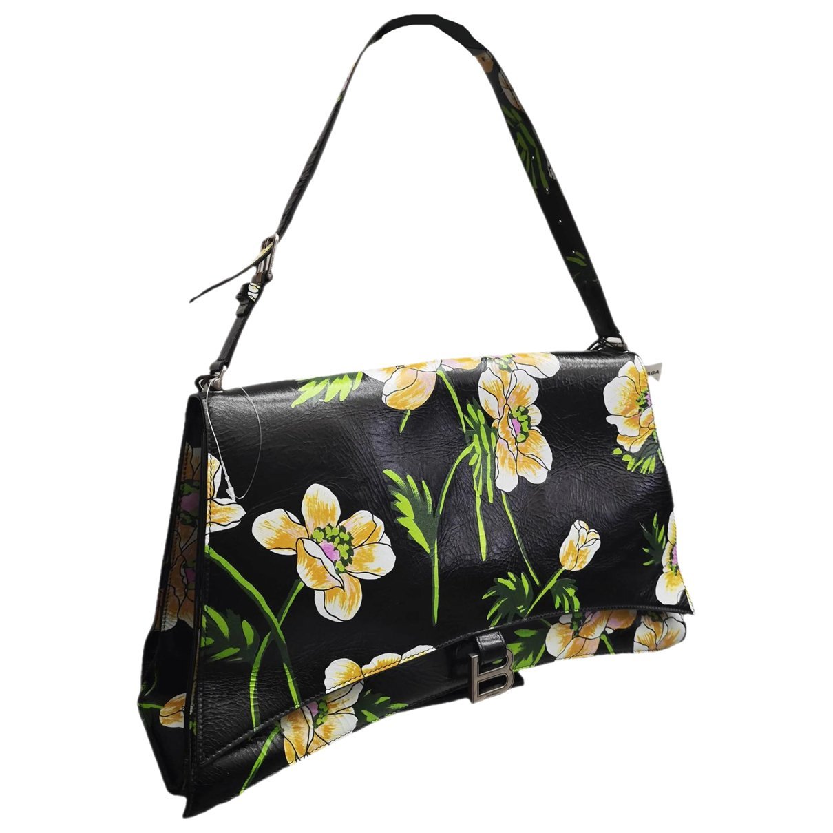 Crush leather handbag