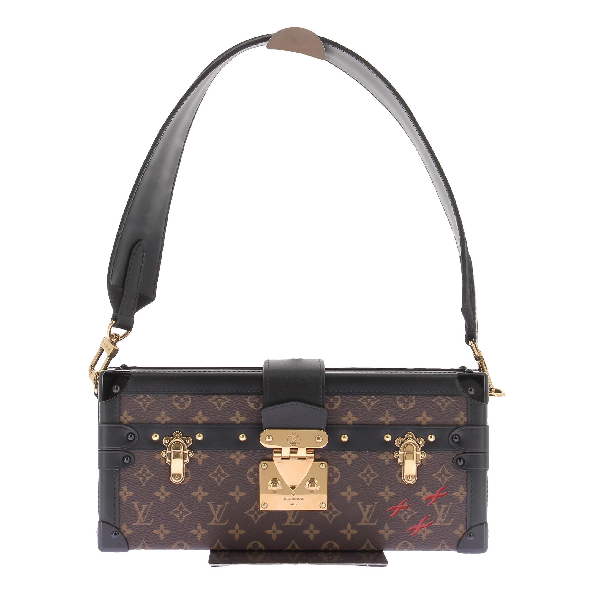 Petite Malle leather handbag