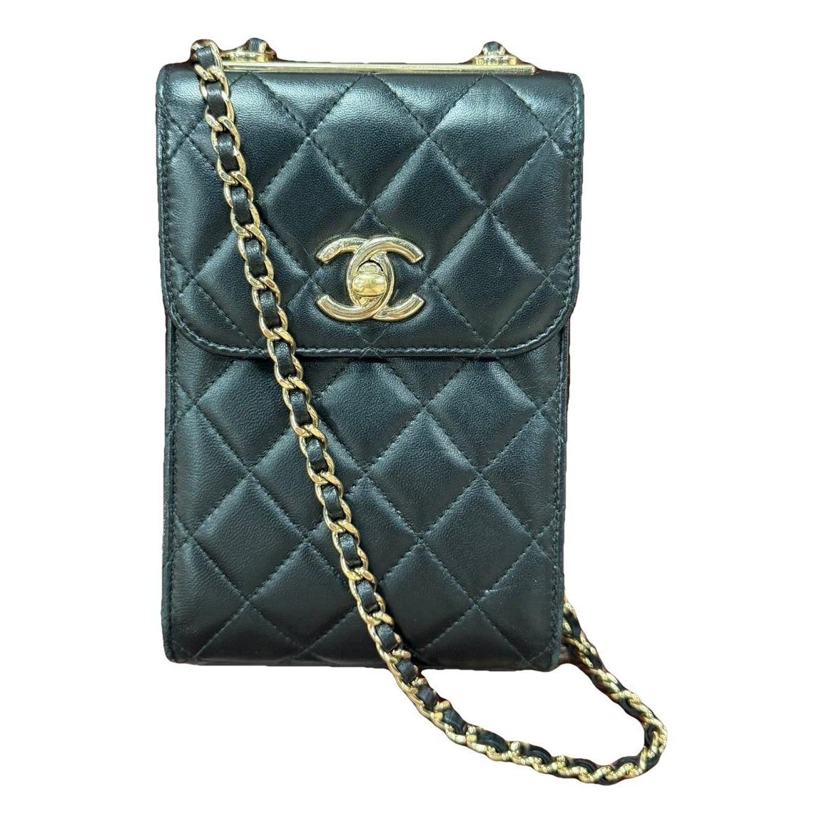 Trendy CC leather mini bag
