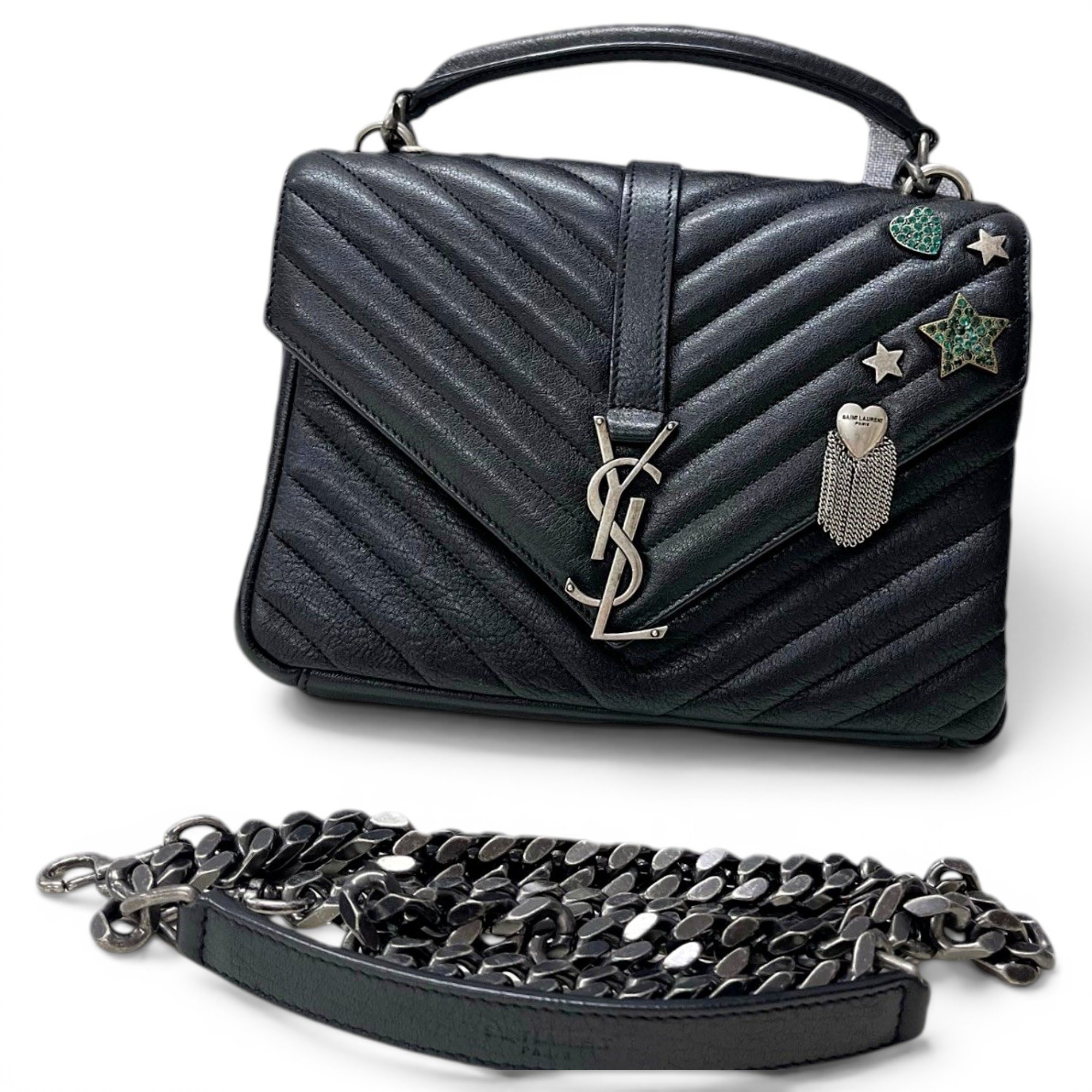 Collége monogramme leather handbag