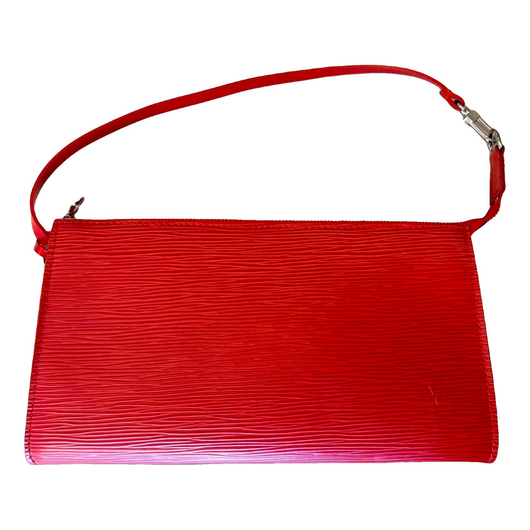 Leather clutch bag