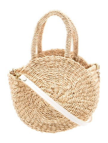 Straw Top Handle Bag