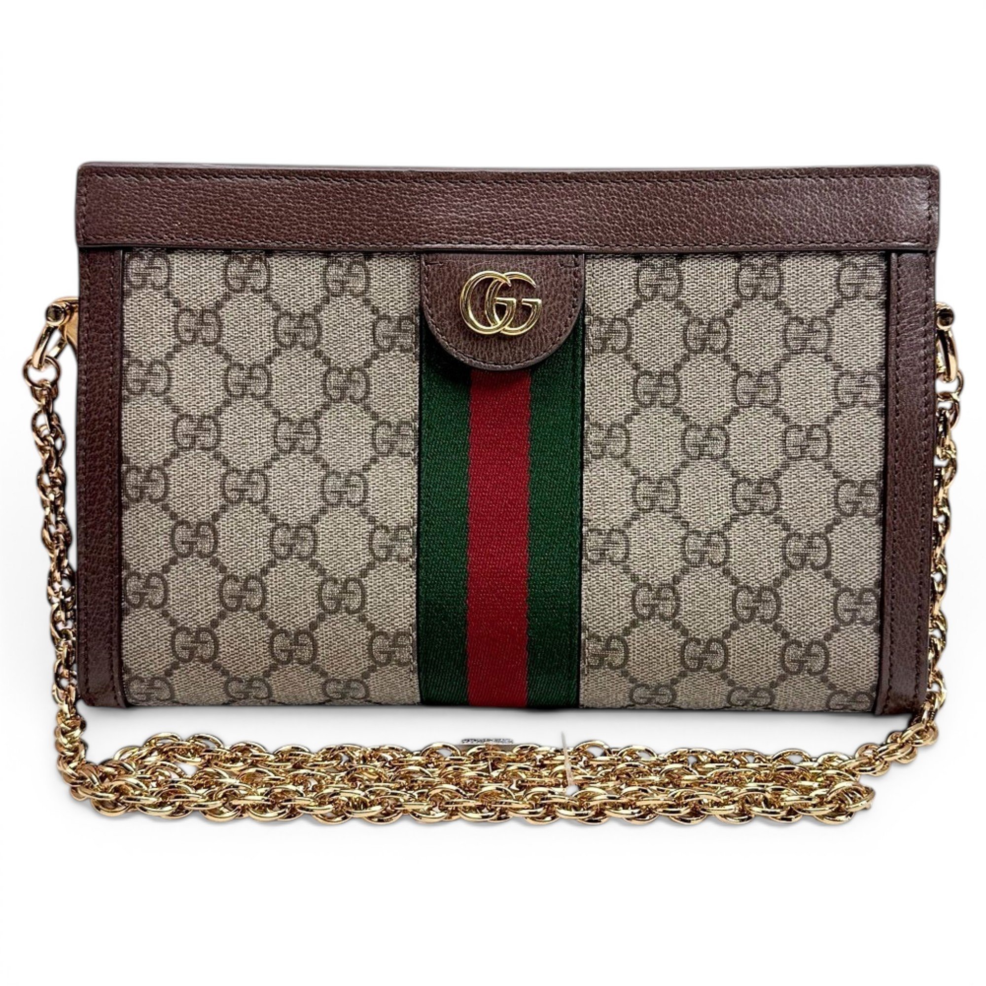 Ophidia Chain leather handbag