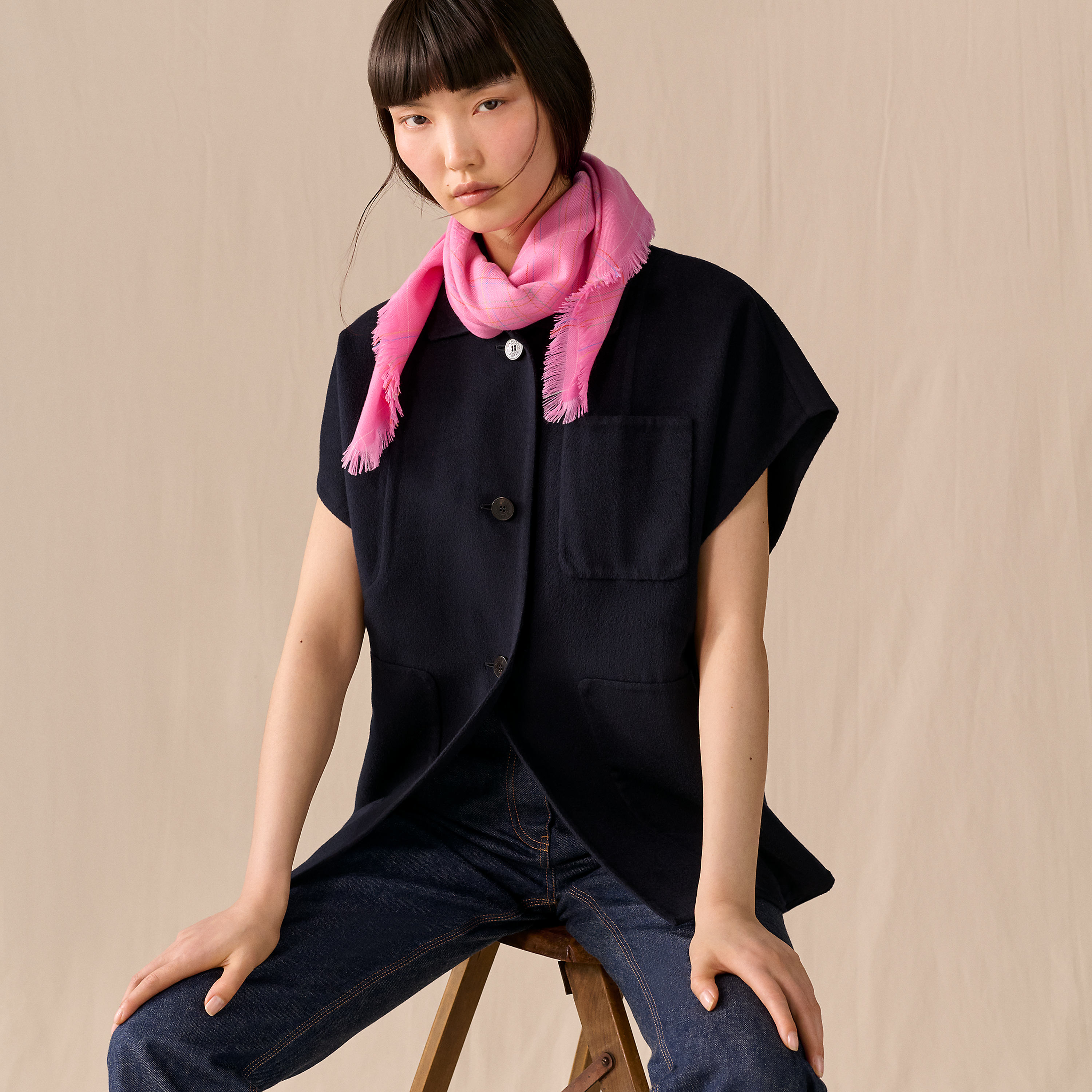 Carreaux scarf 80