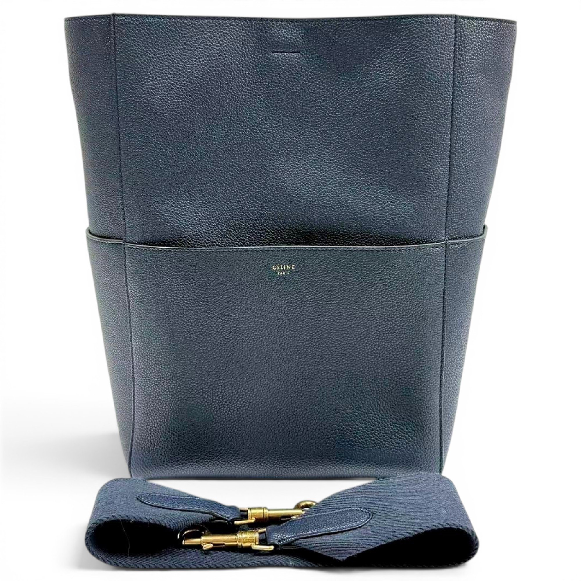 Seau Sangle leather handbag