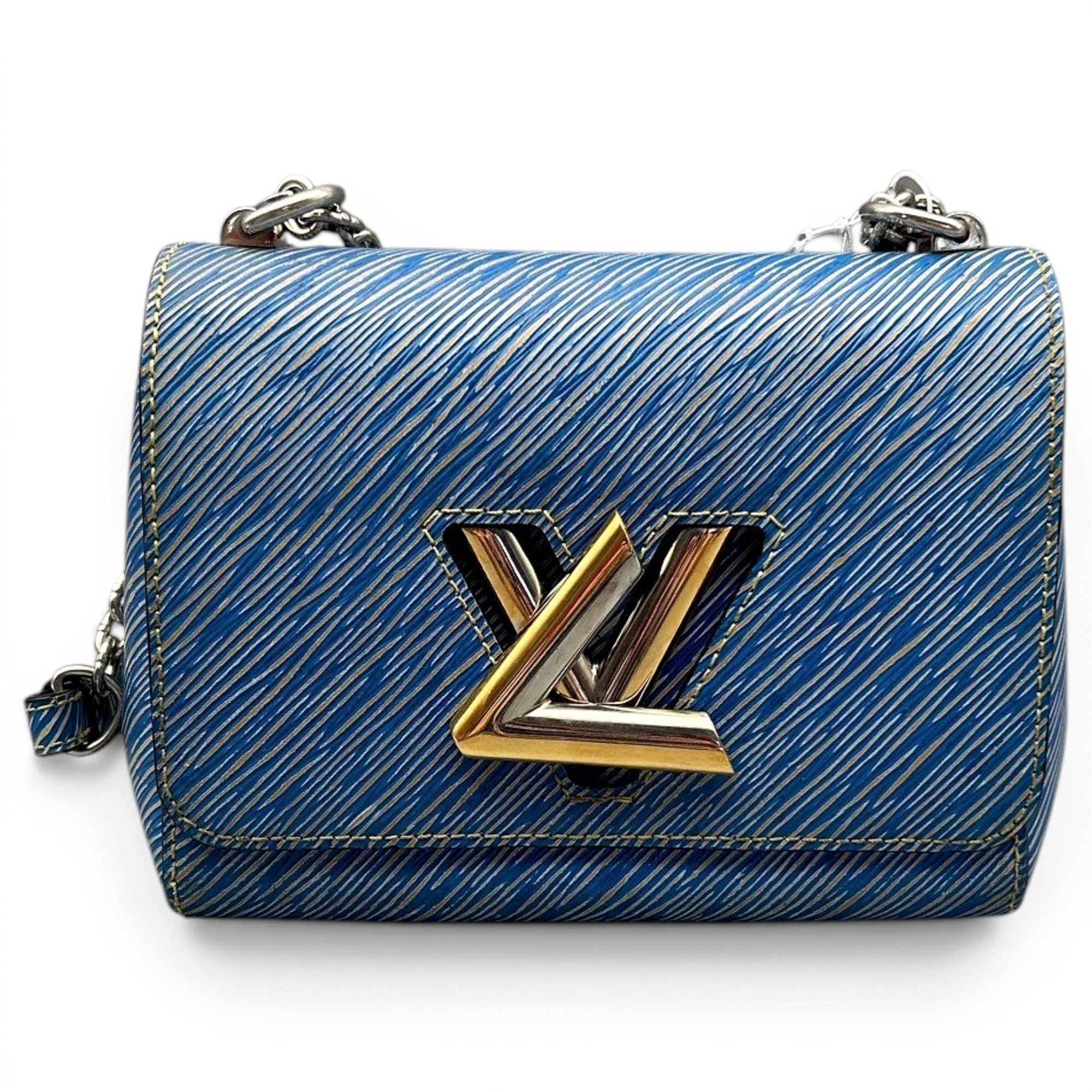 Twist leather handbag