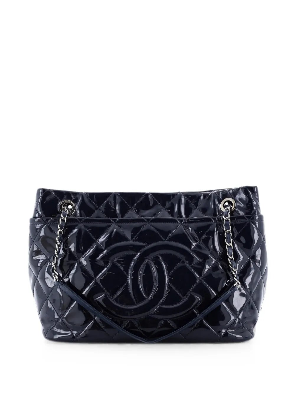 Timeless CC Shopping Quilted Patent Medium tote bag