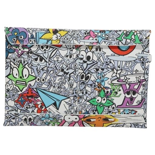 Leather clutch bag