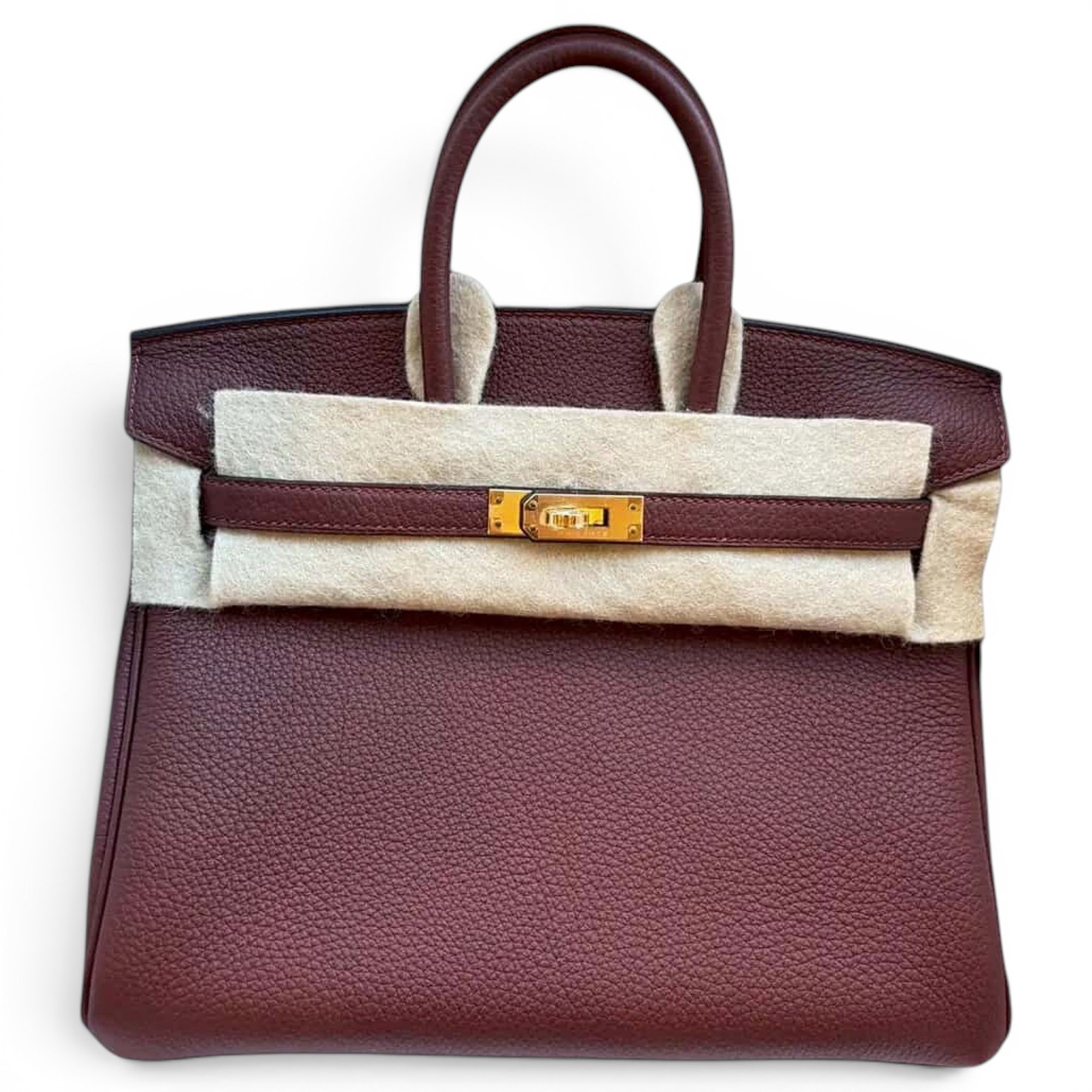 Birkin 25 leather handbag
