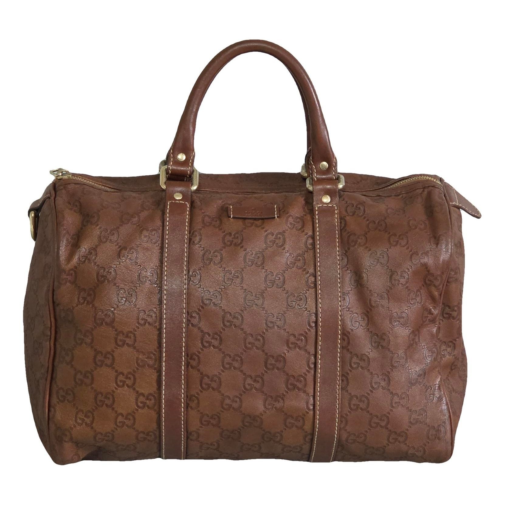 Boston leather handbag