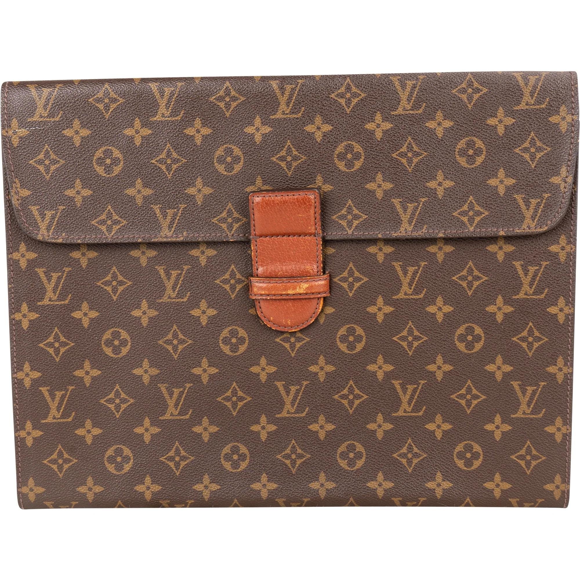 Leather clutch bag