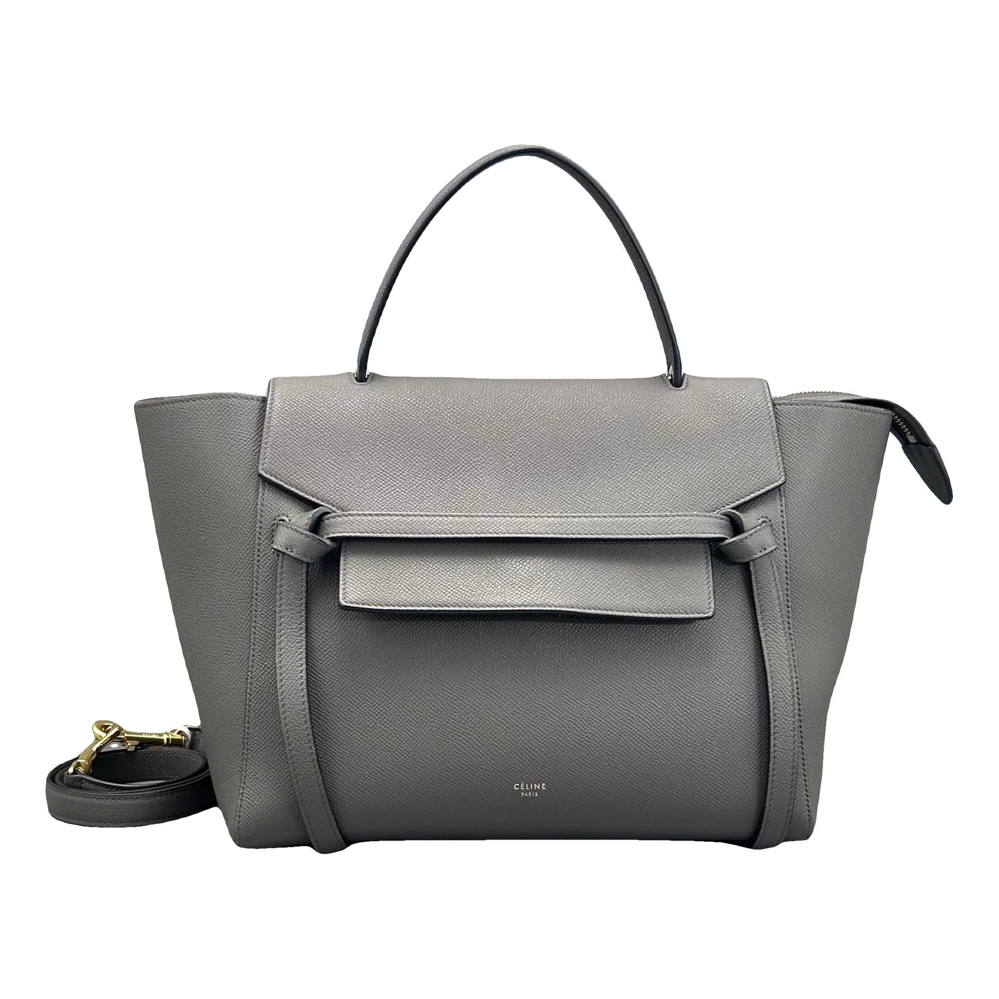 Belt leather handbag