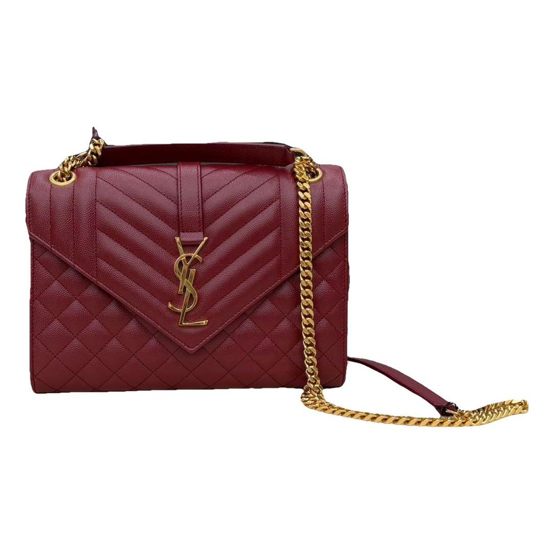 Envelope leather handbag