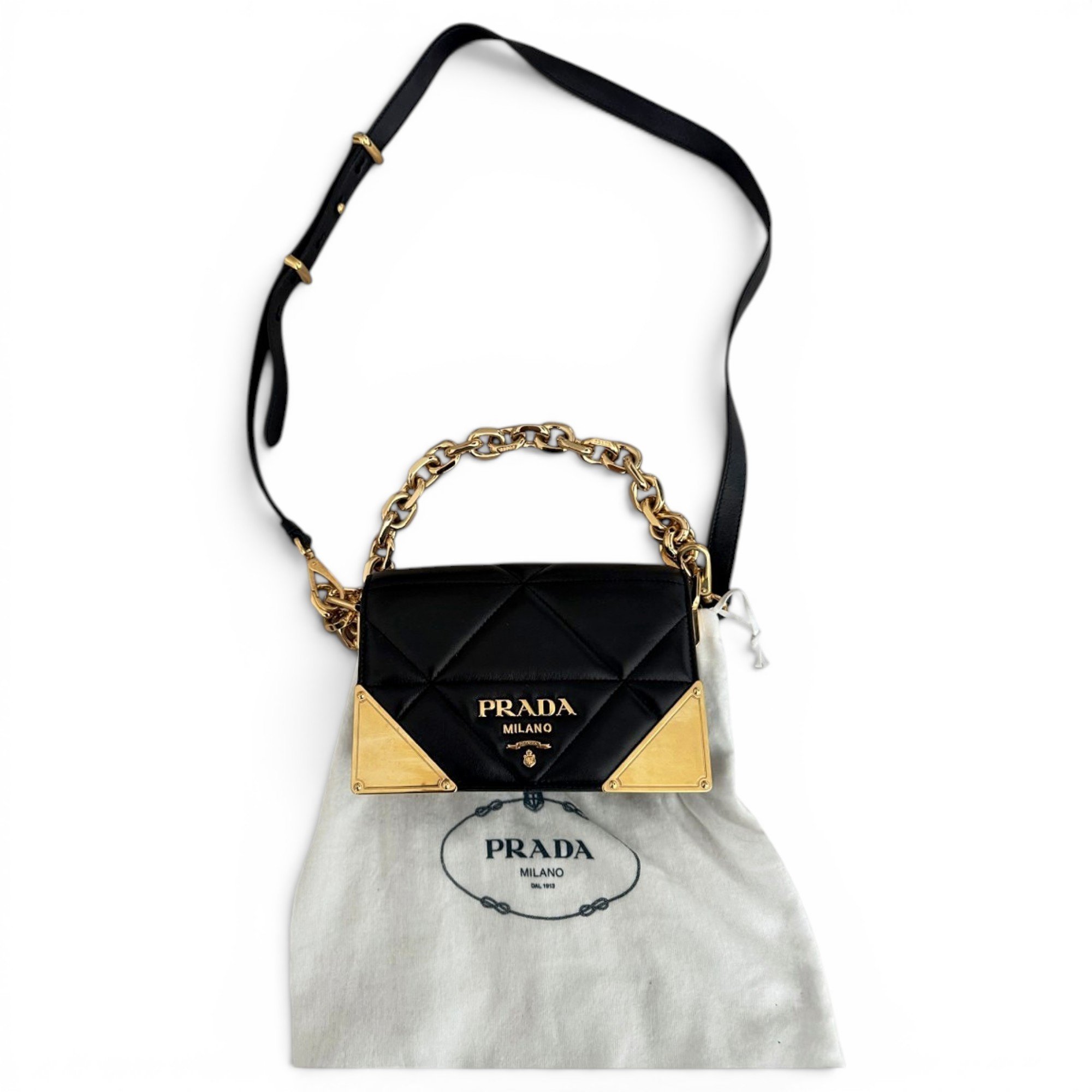 Prada Pocket leather handbag