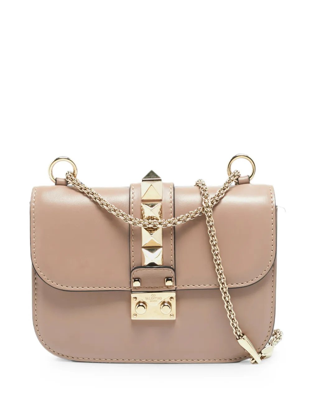 small Glam Lock Rockstud-embellished shoulder bag