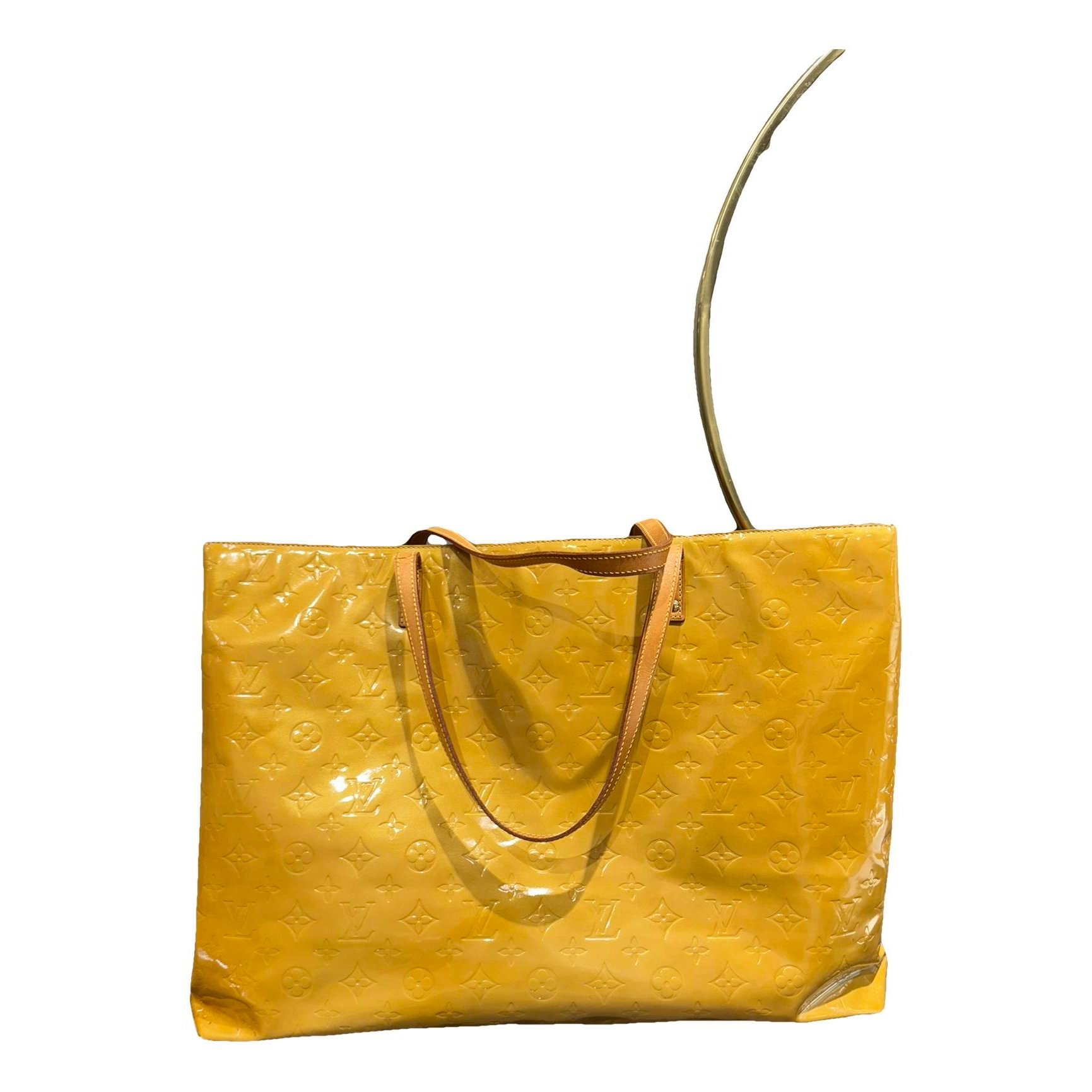Patent leather tote
