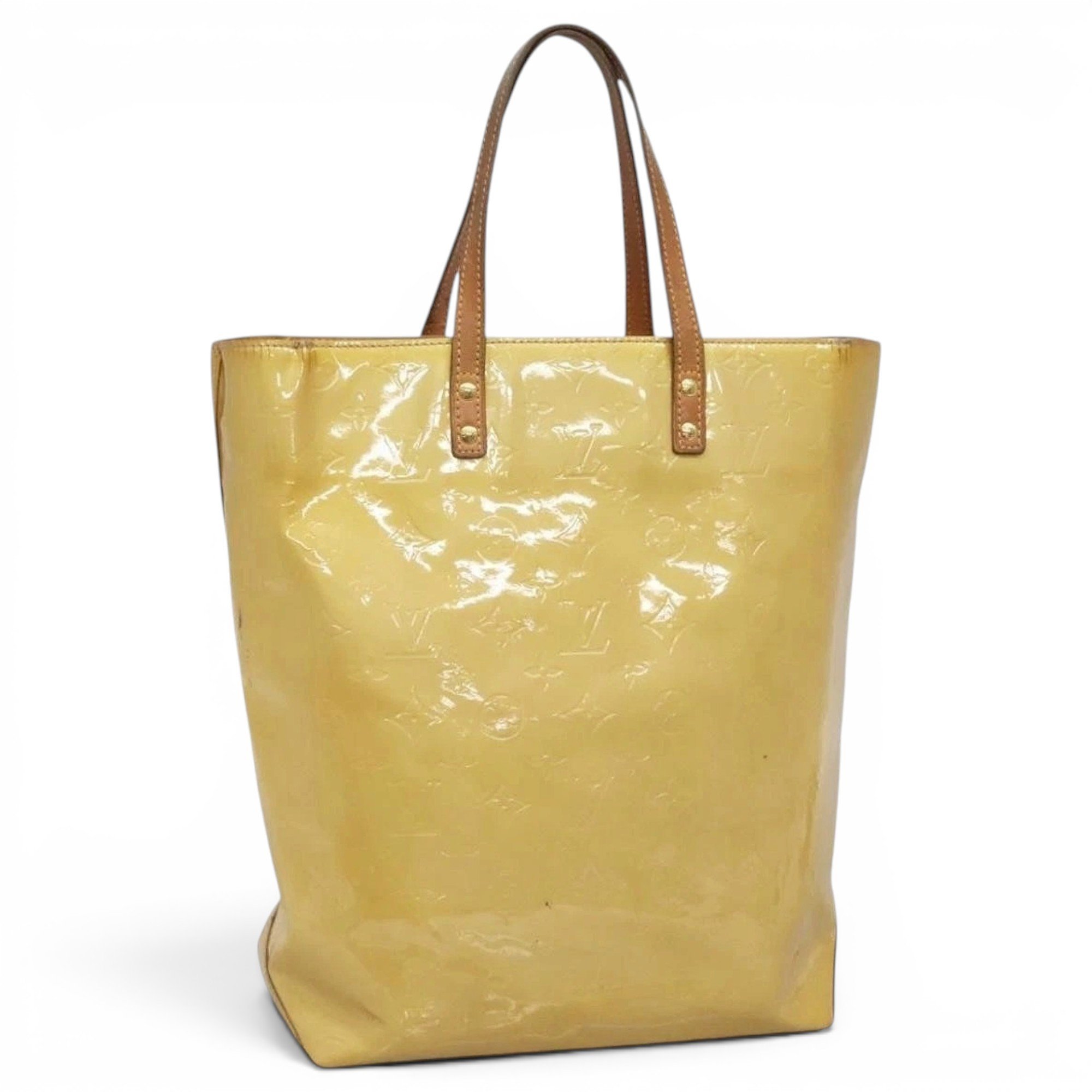 Patent leather handbag