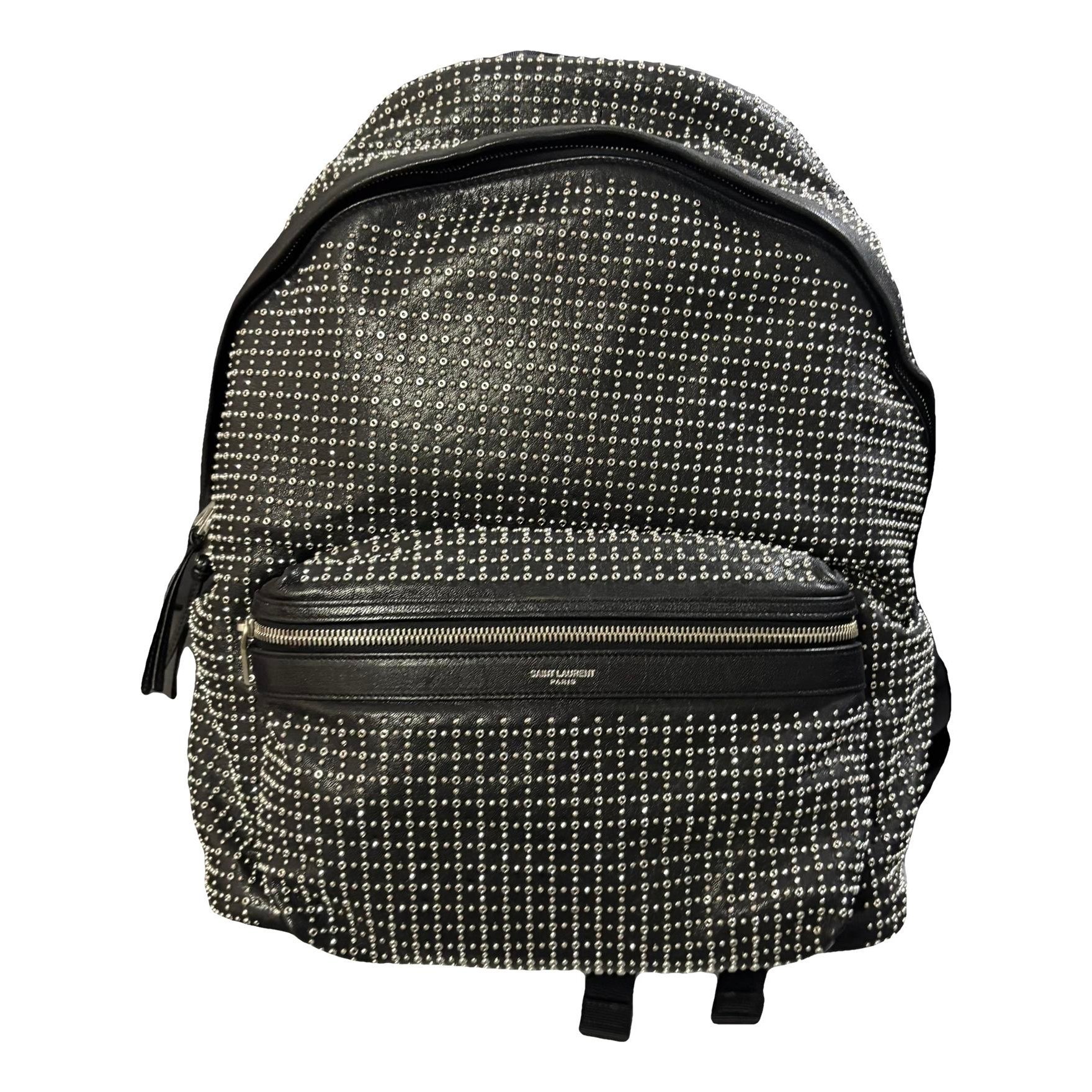 Leather backpack