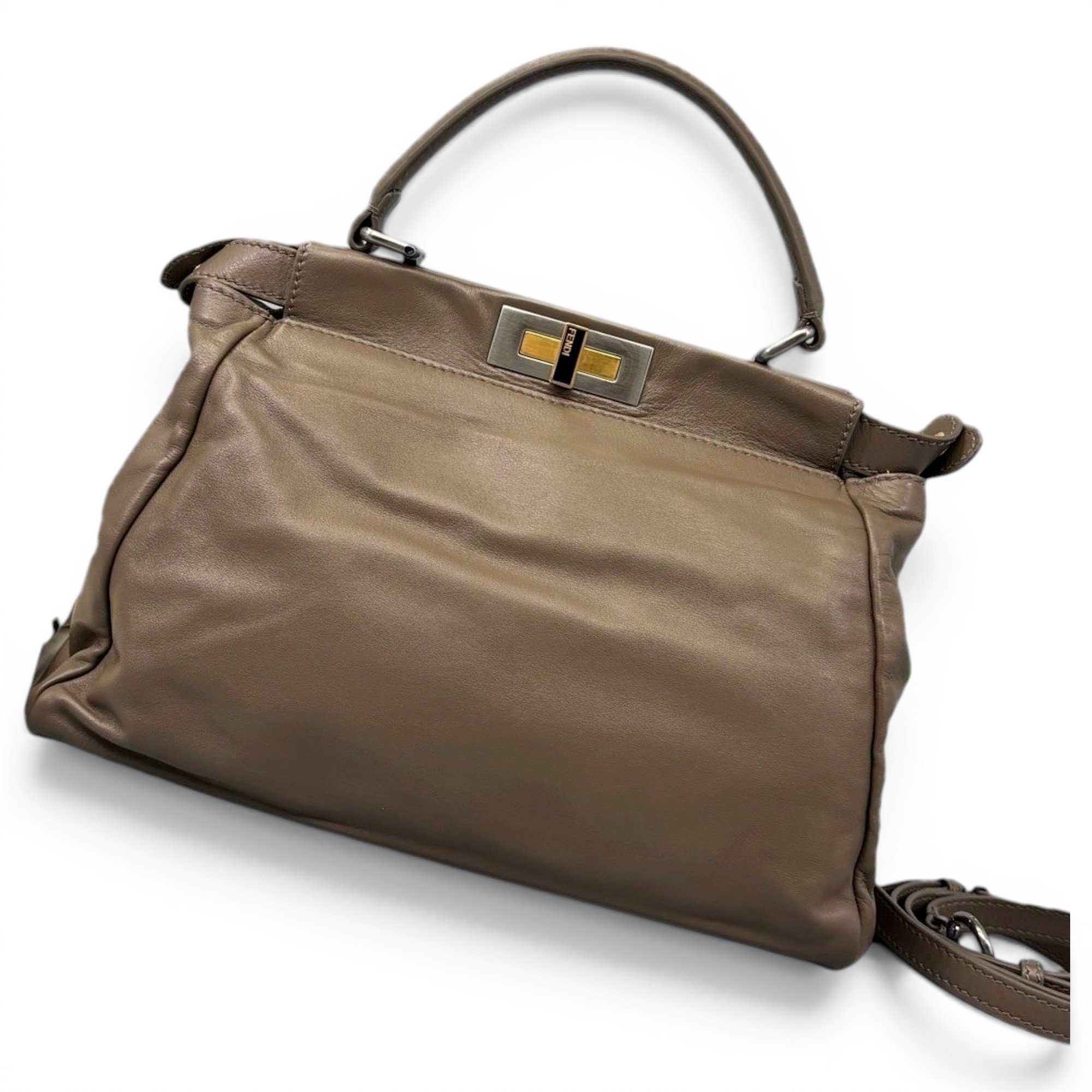 Peekaboo leather handbag