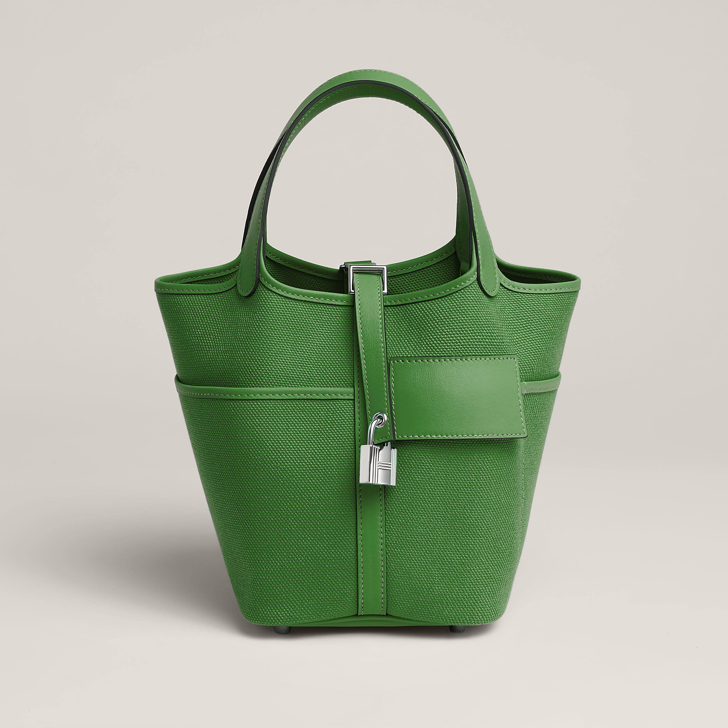 Hermès Picotin Lock 18 pocket bag Vert Yucca Swift Calfskin | BagUSeek