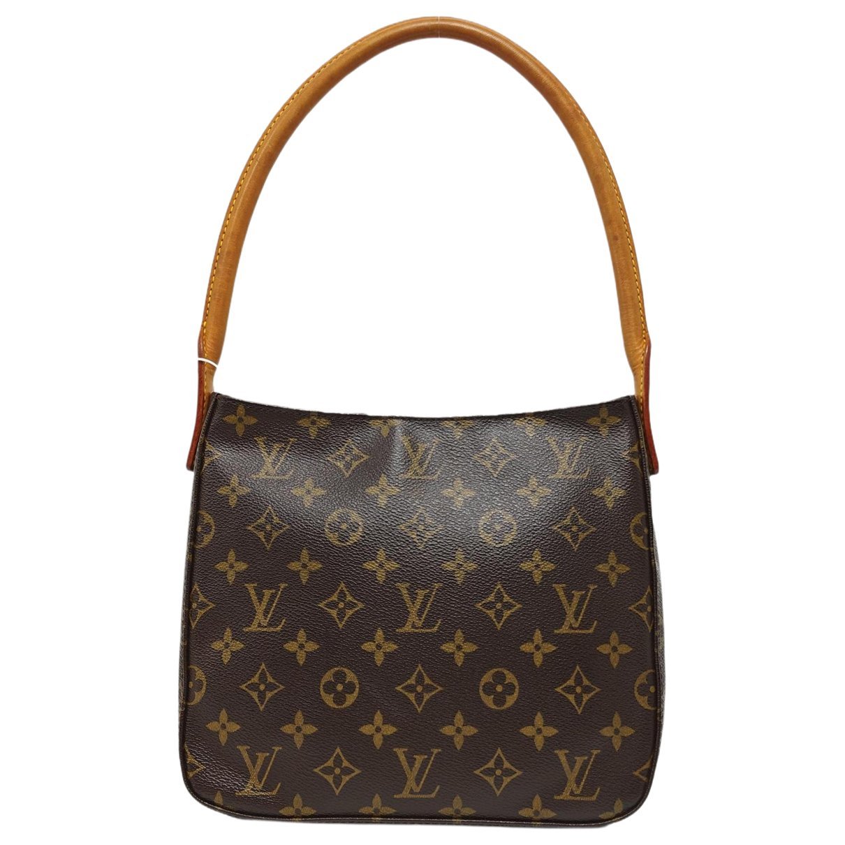 Looping leather handbag
