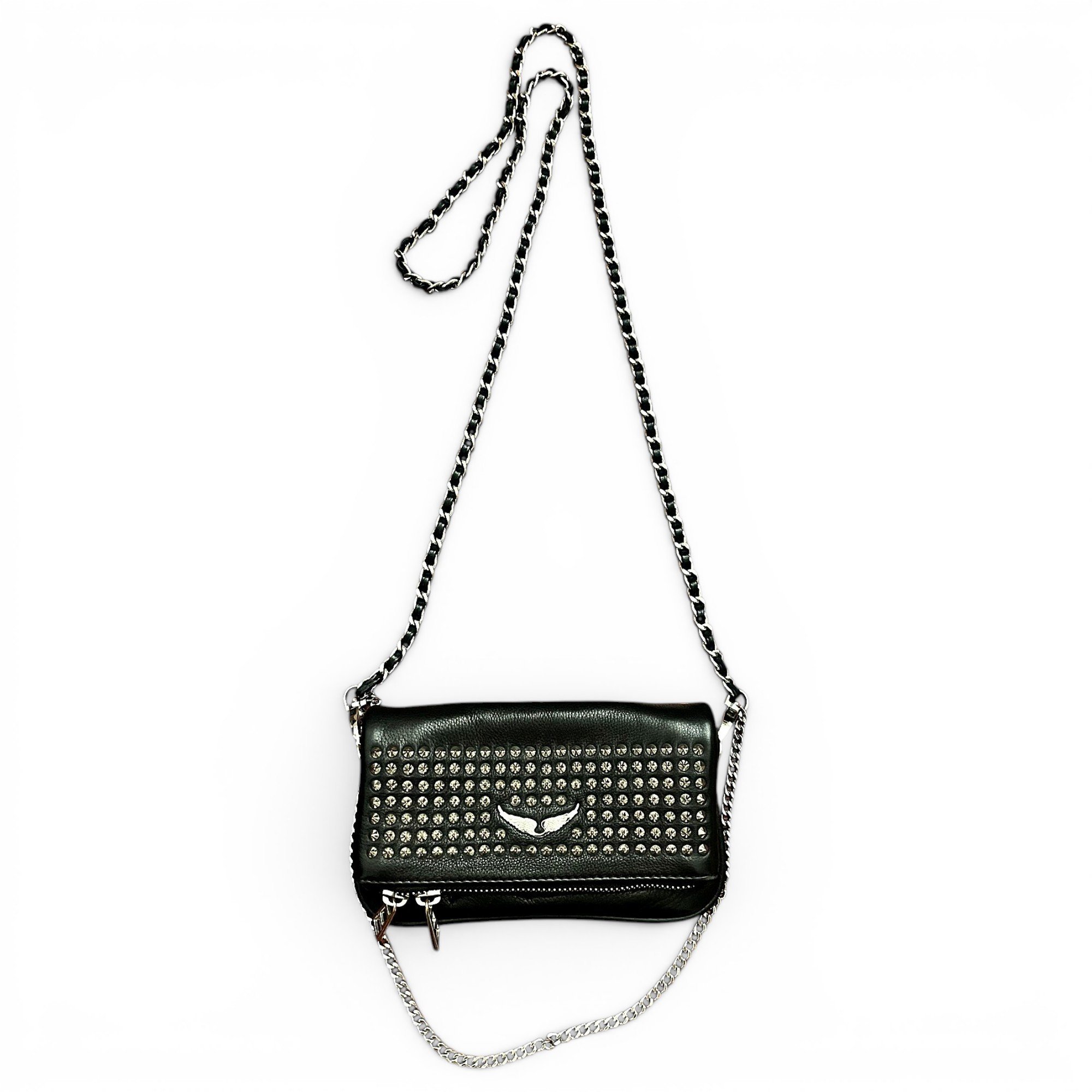 Rock leather crossbody bag