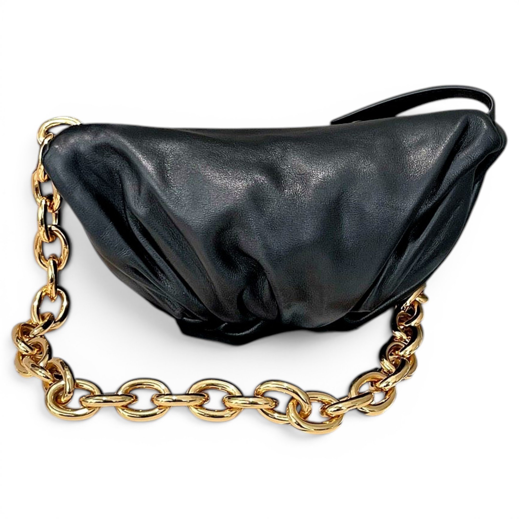 Chain Pouch leather clutch bag