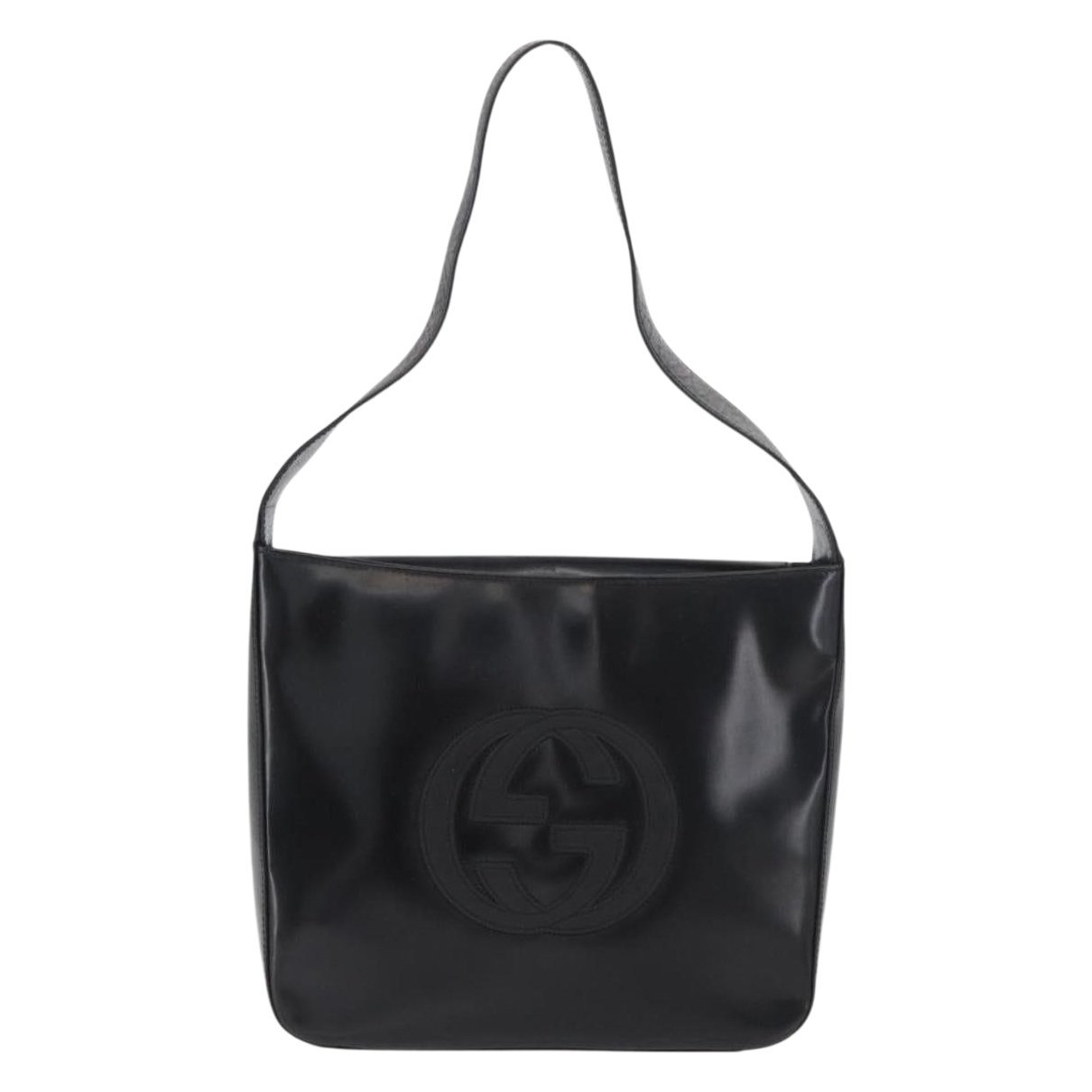 Patent leather handbag