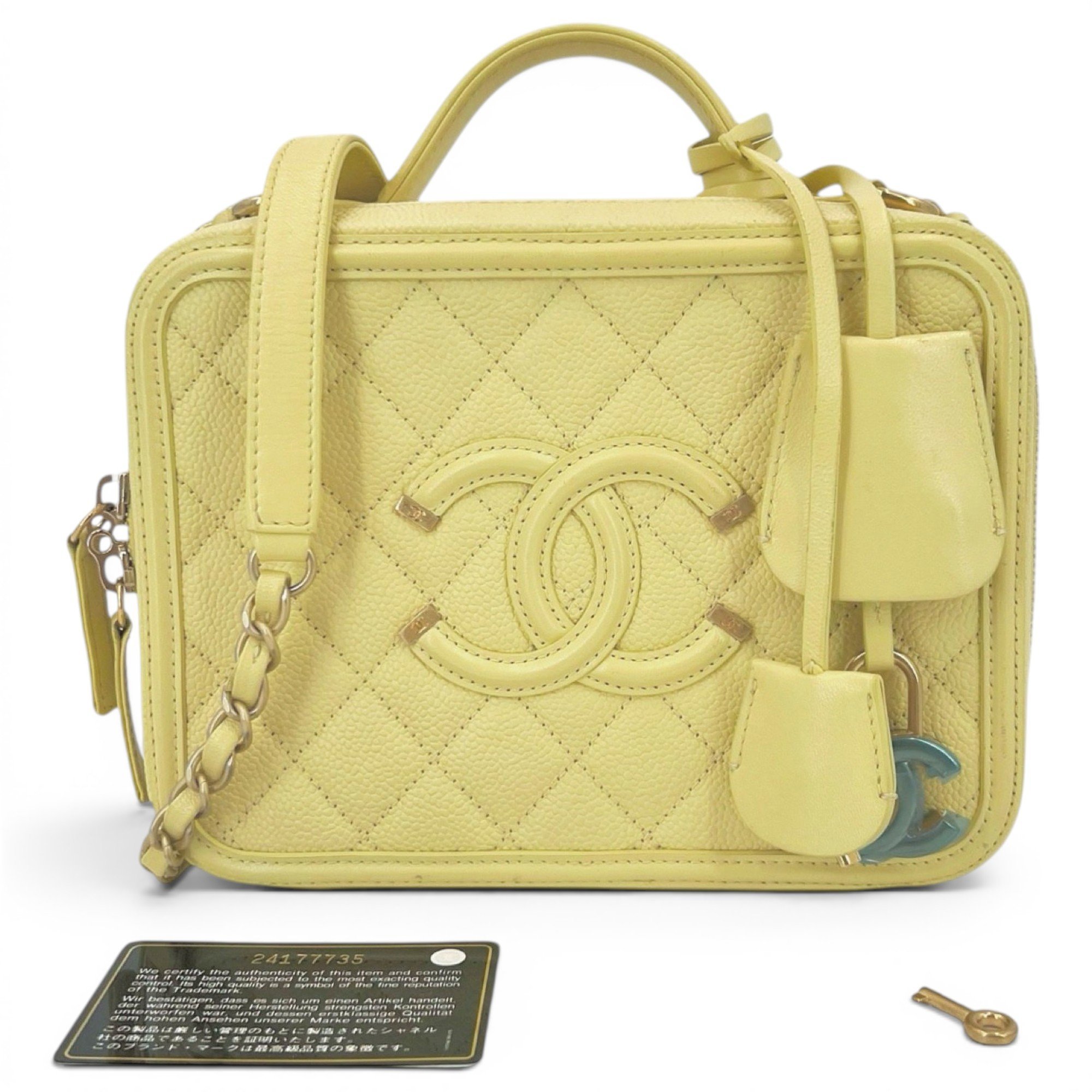 Vanity leather handbag