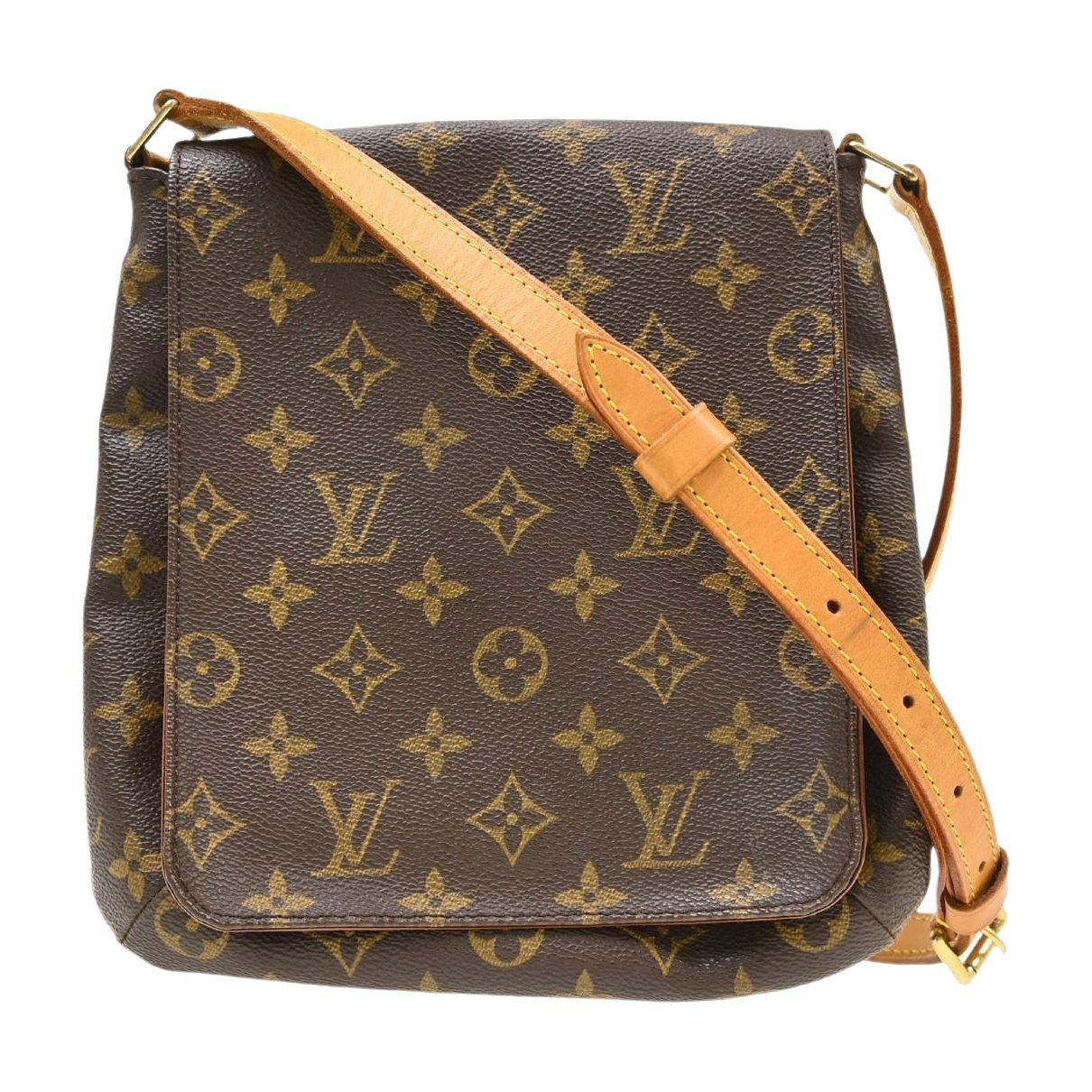 Musette cloth handbag