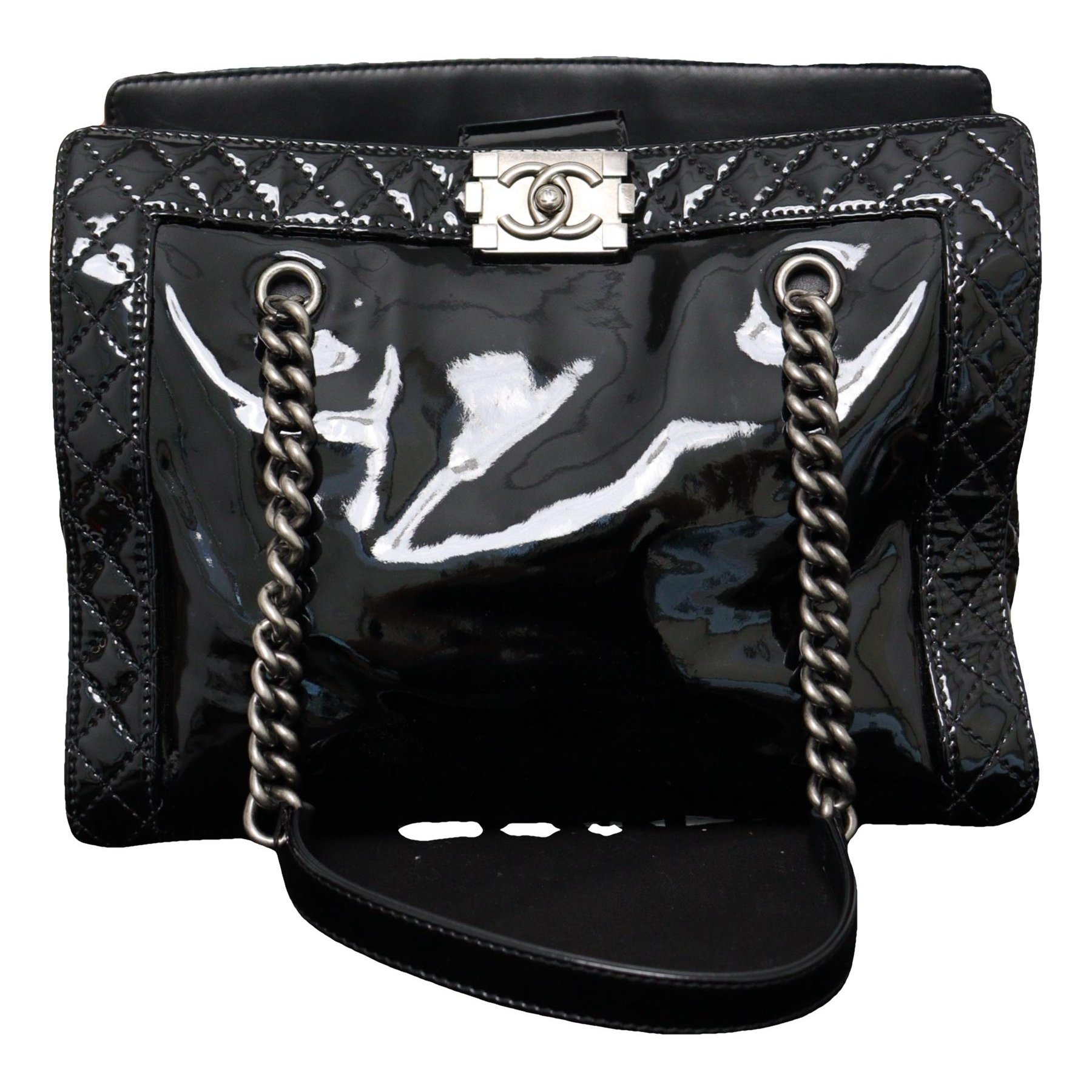 Boy patent leather handbag