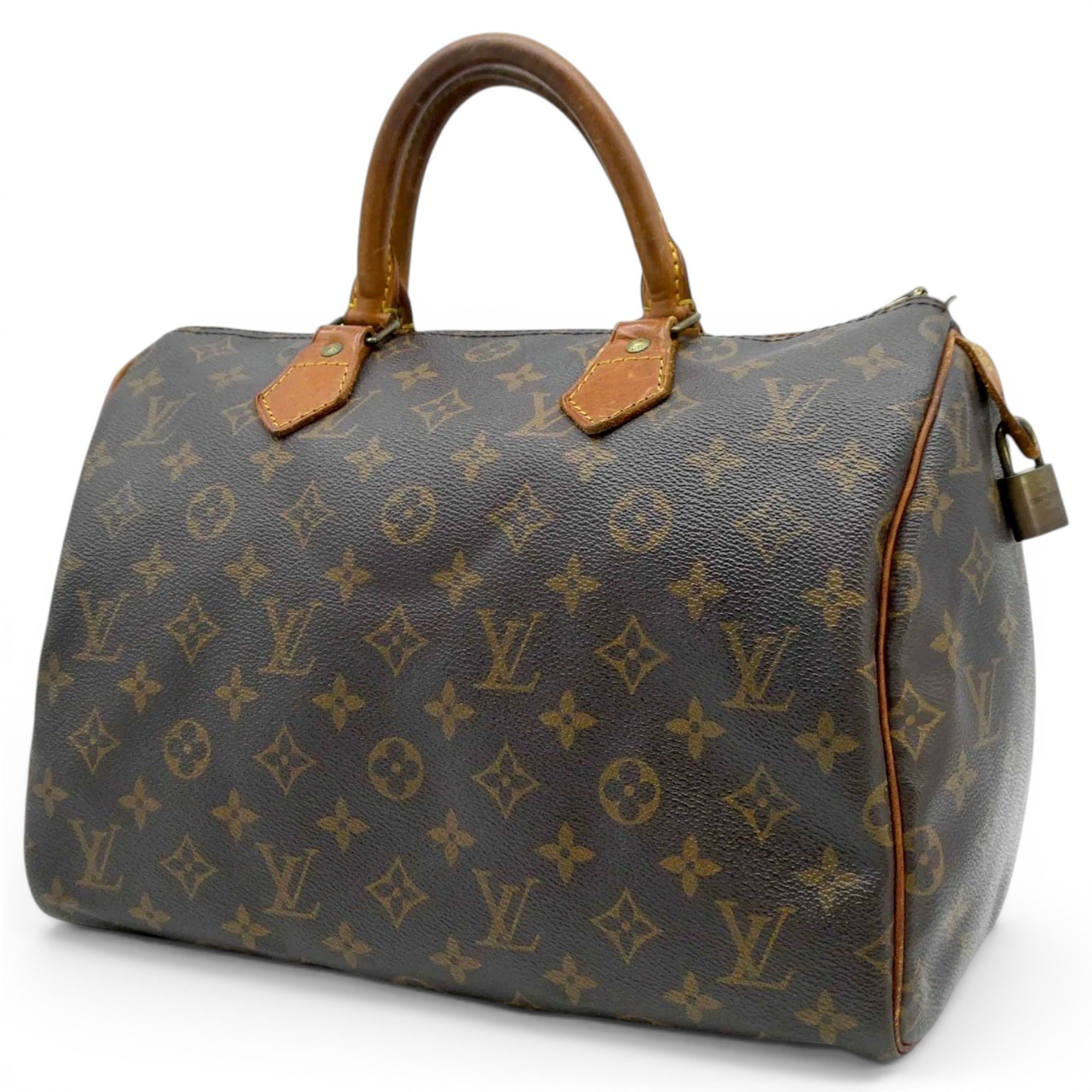 Speedy leather handbag