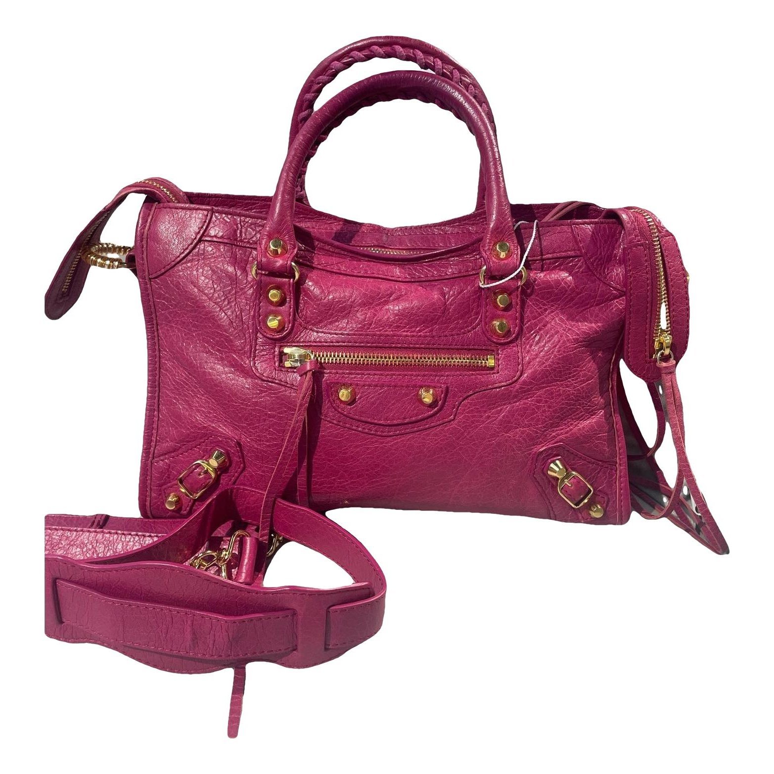 City leather bag