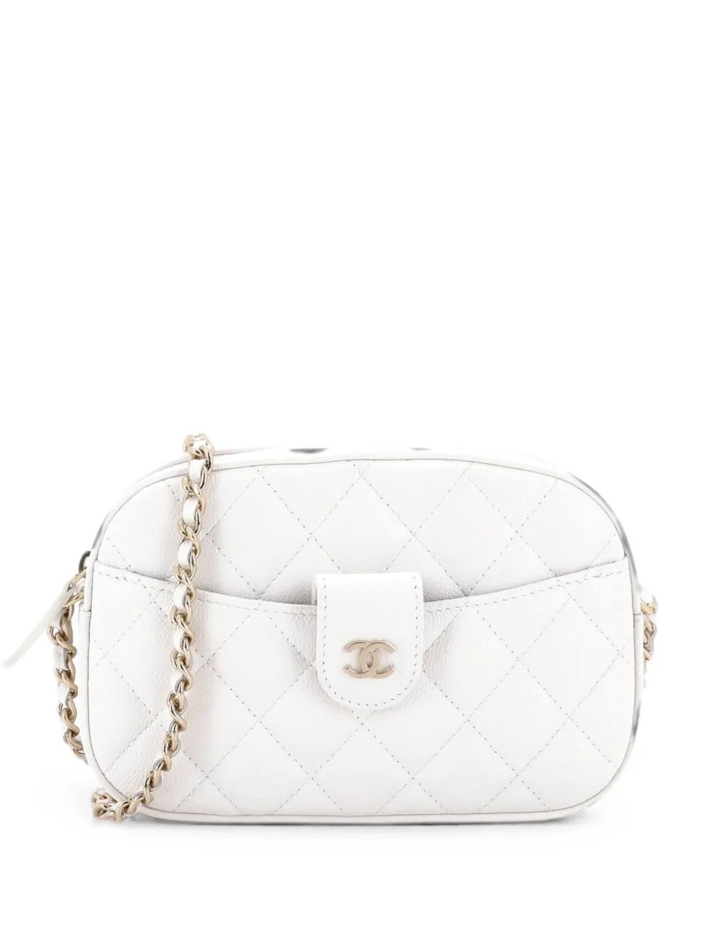 Slip Pocket Camera Case Bag Quilted Caviar Mini crossbody bag