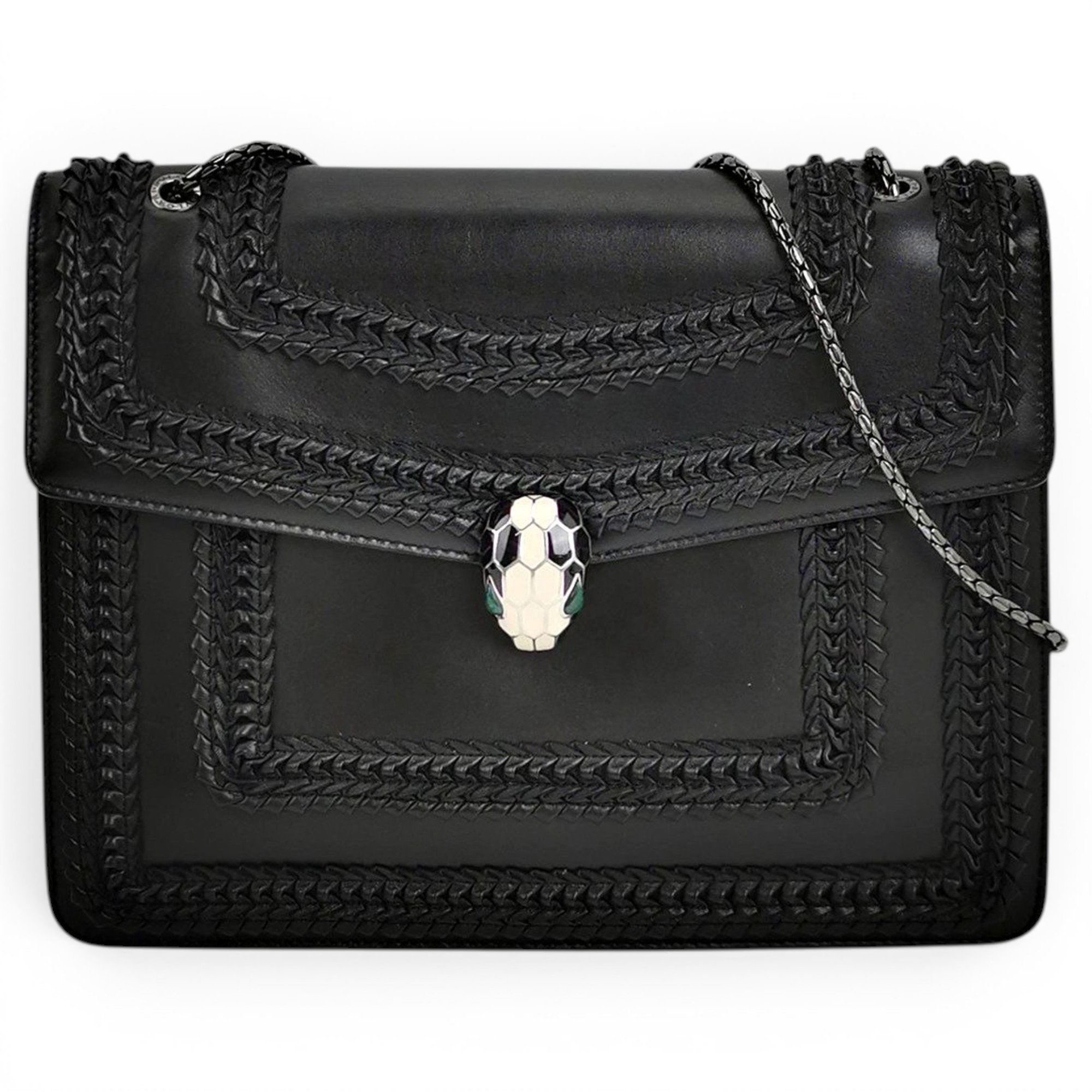 Bvlgari Serpenti leather handbag
