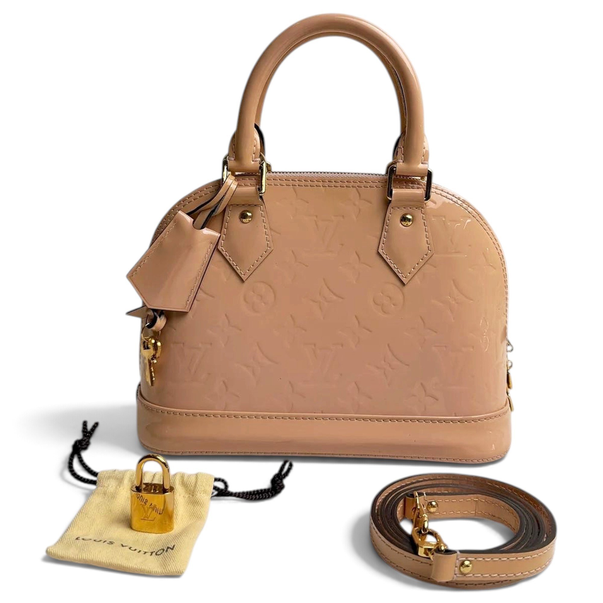 Alma BB patent leather handbag