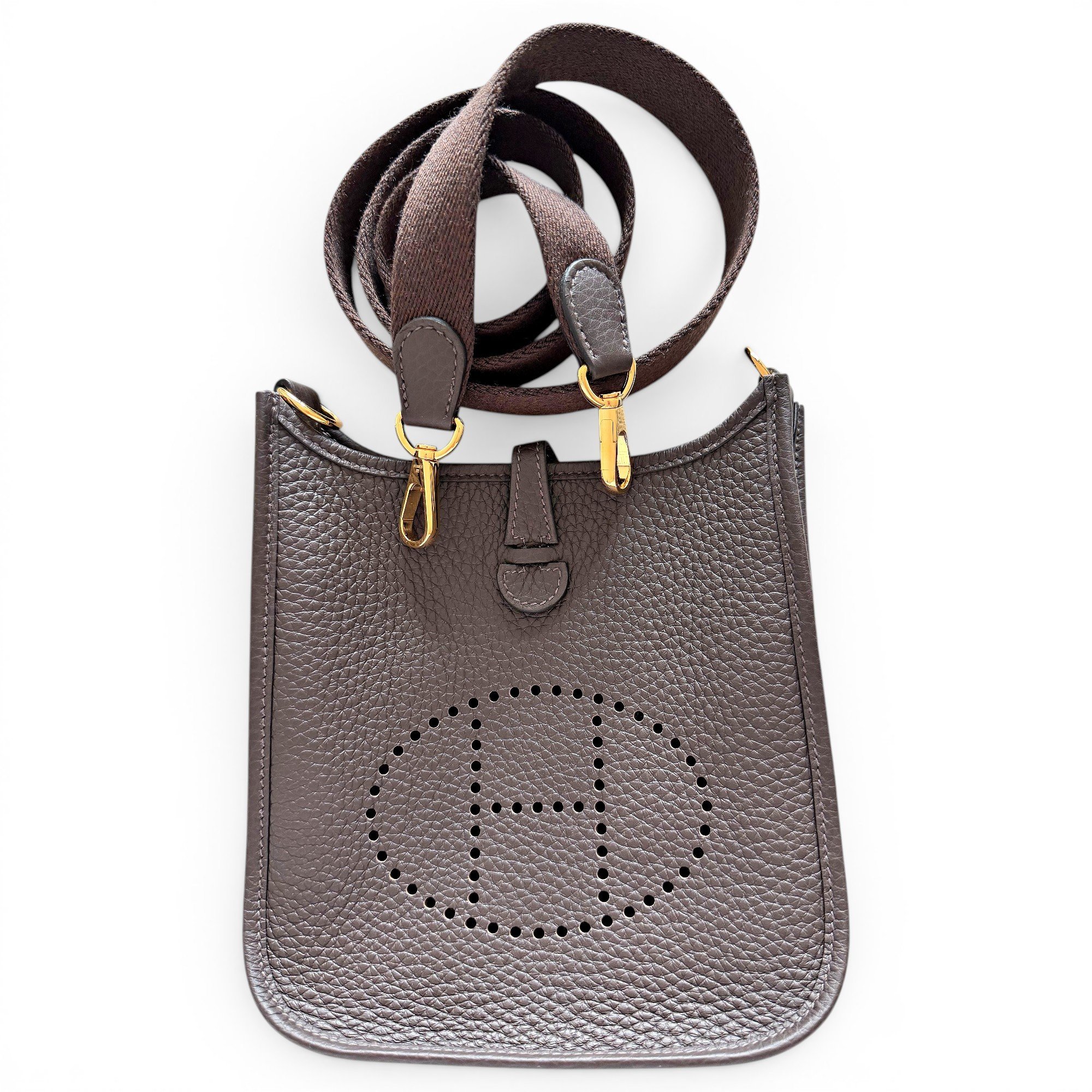Mini Evelyne leather crossbody bag