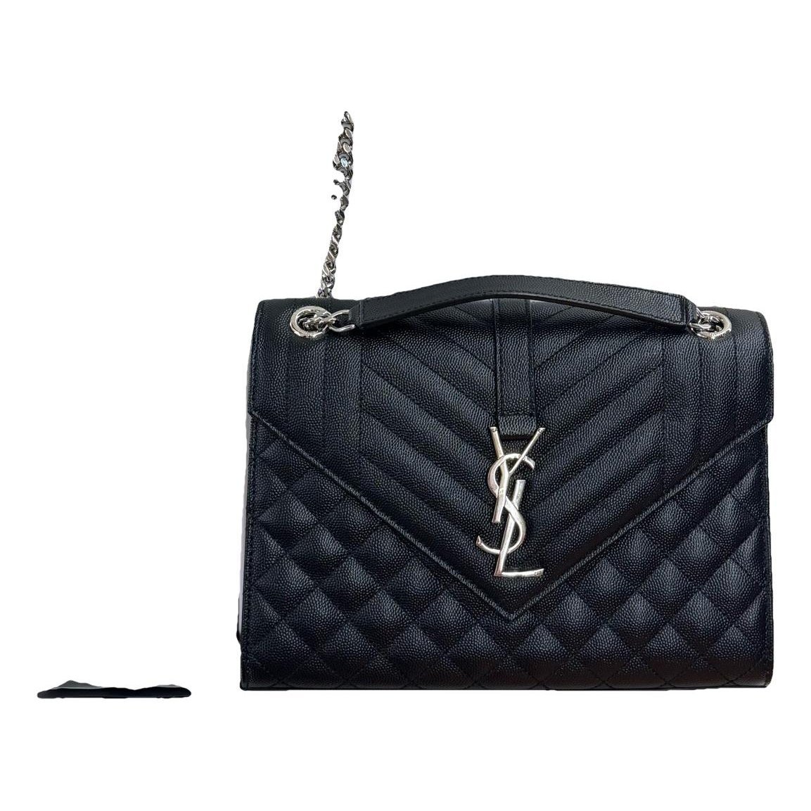 Envelope leather handbag