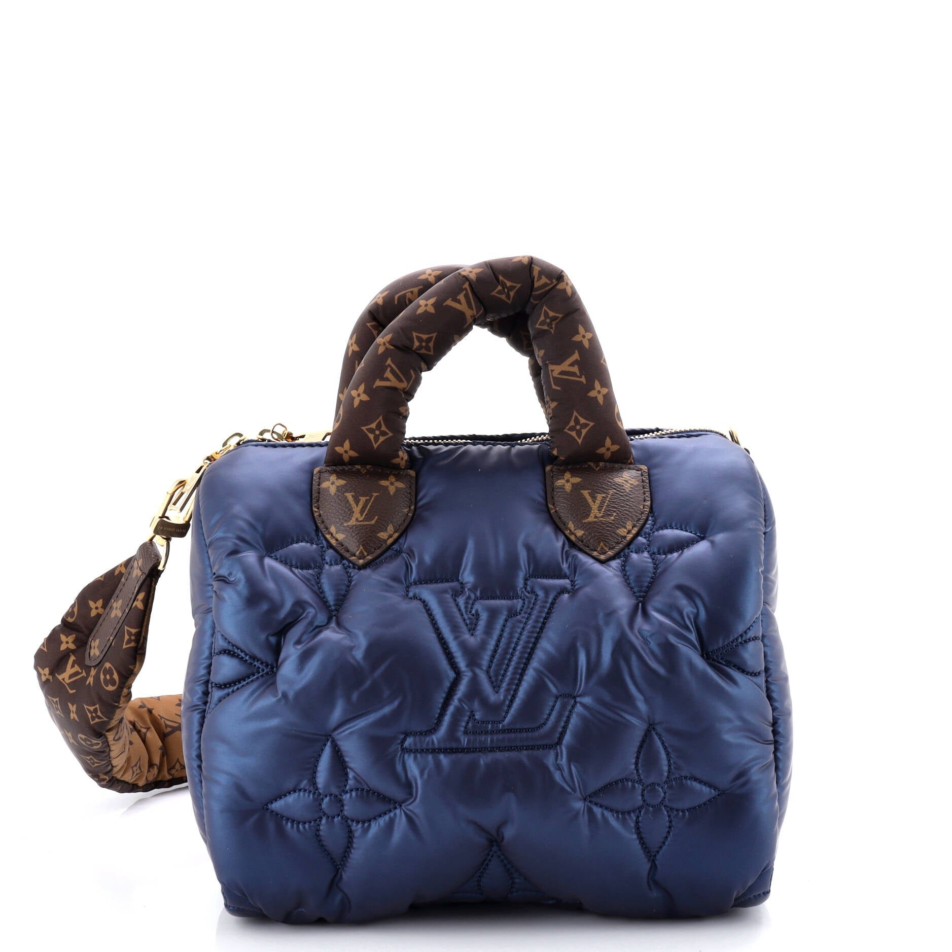 Louis Vuitton Speedy Bandouliere Bag Monogram Quilted Econyl Nylon 25