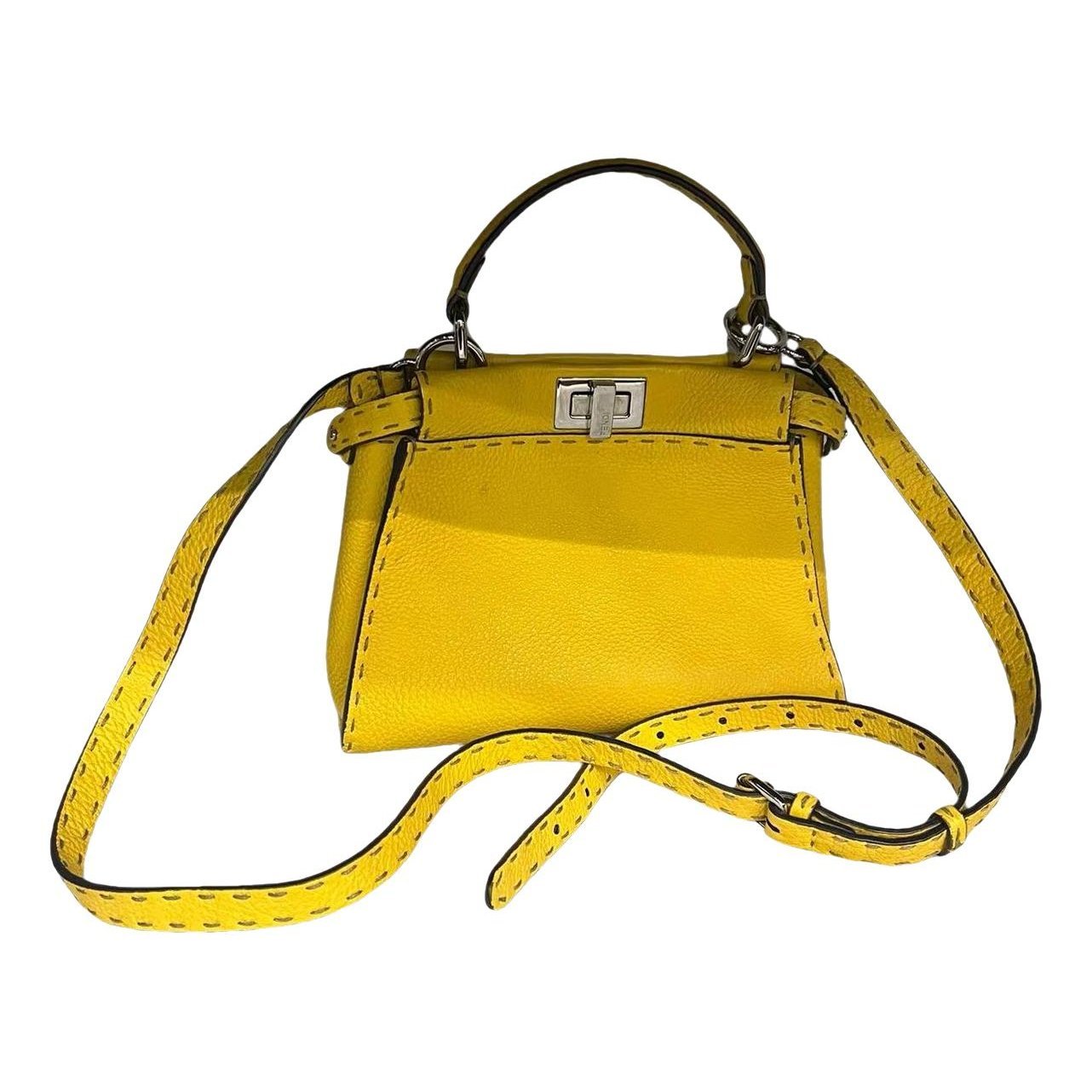 Peekaboo leather handbag