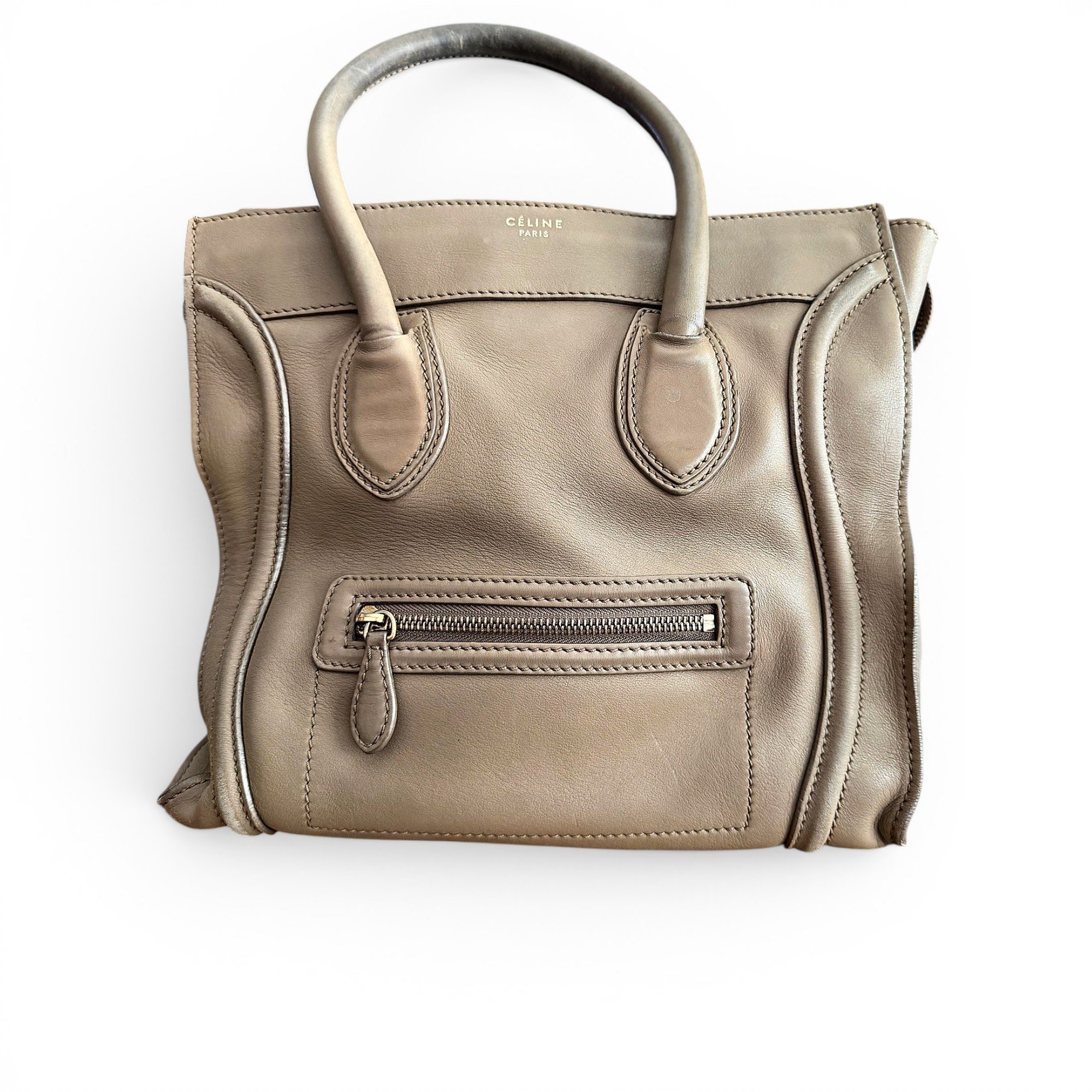 Luggage leather handbag