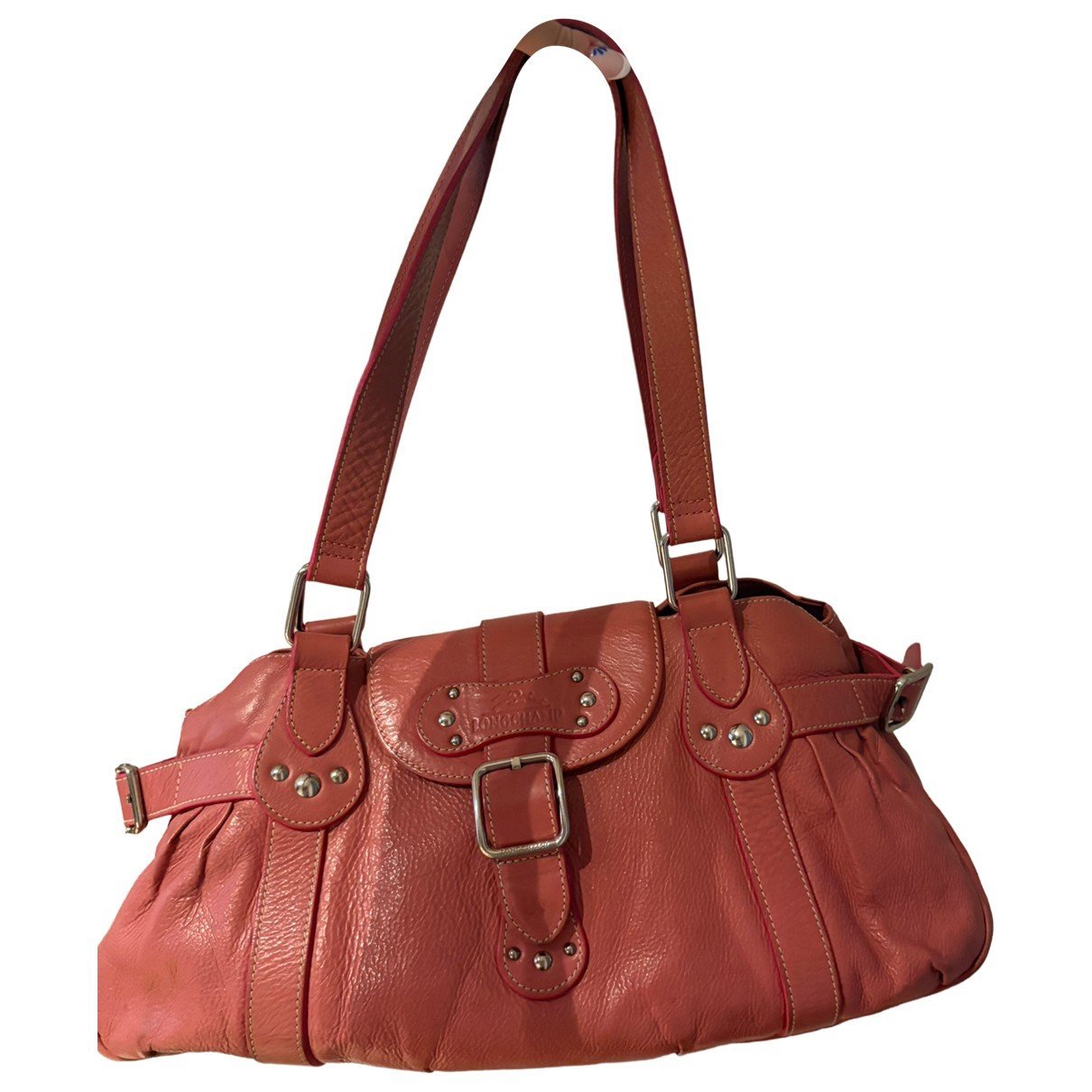 Leather clutch bag