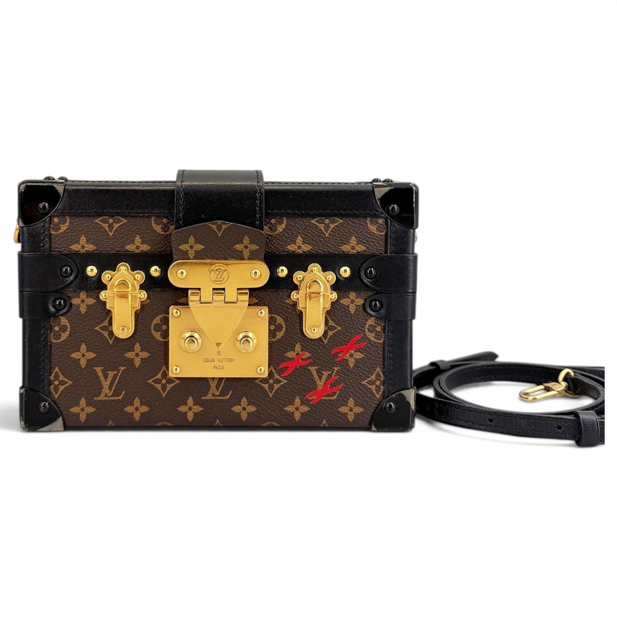 Louis Vuitton Petite Malle leather handbag