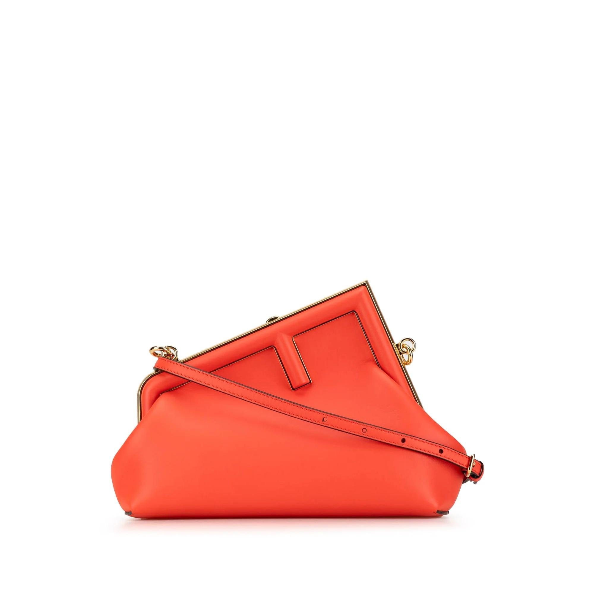 First leather handbag