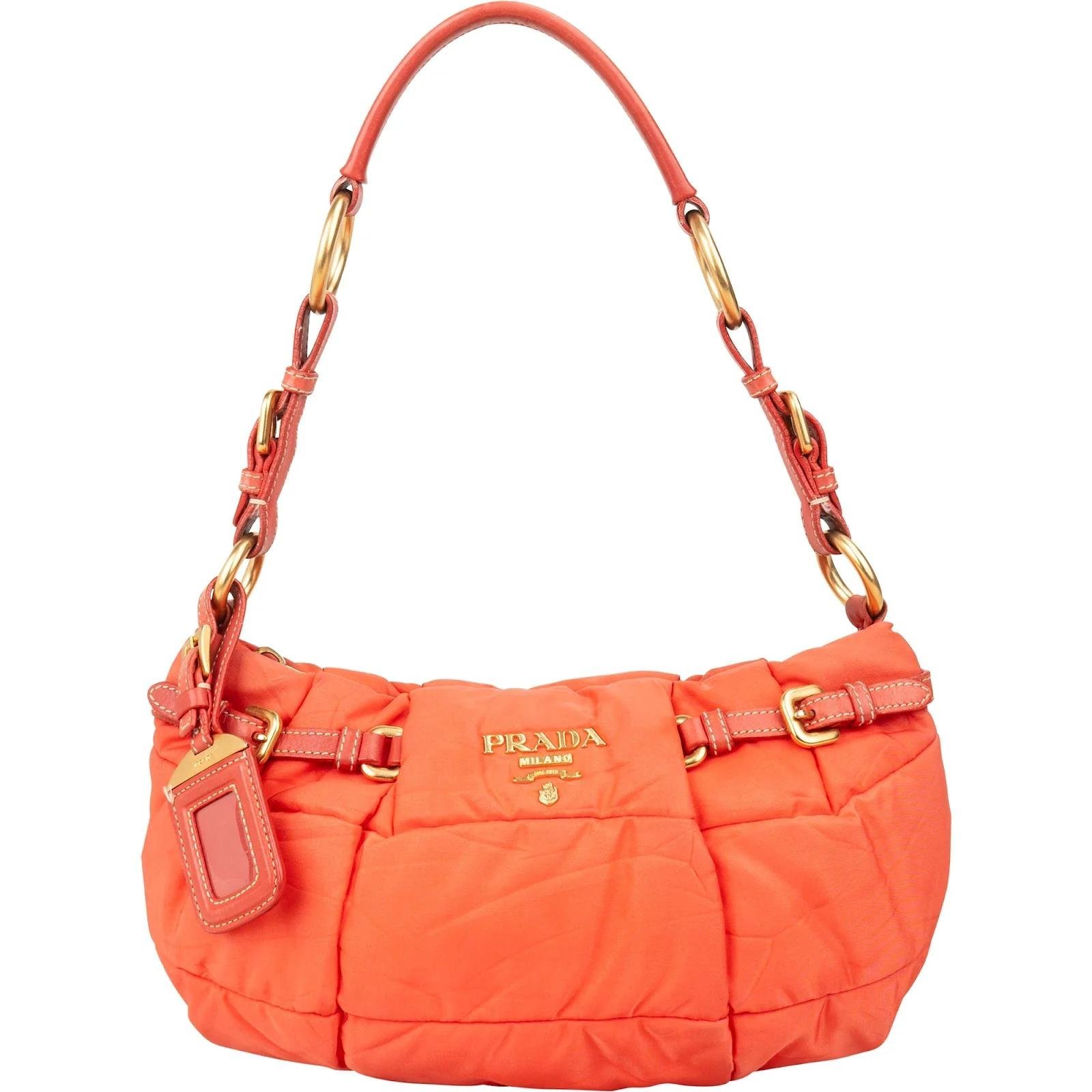 Re-Nylon leather handbag