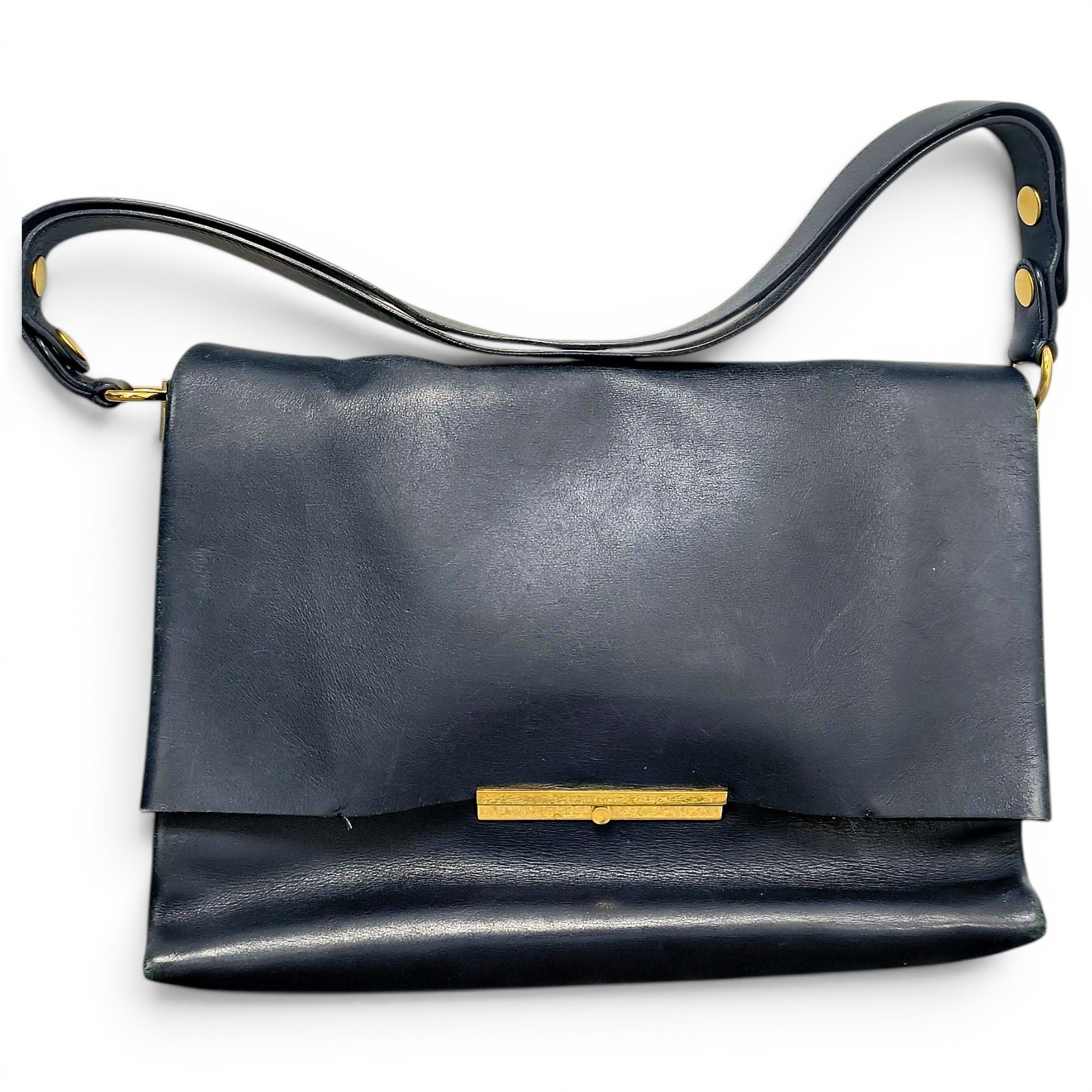 Blade leather handbag