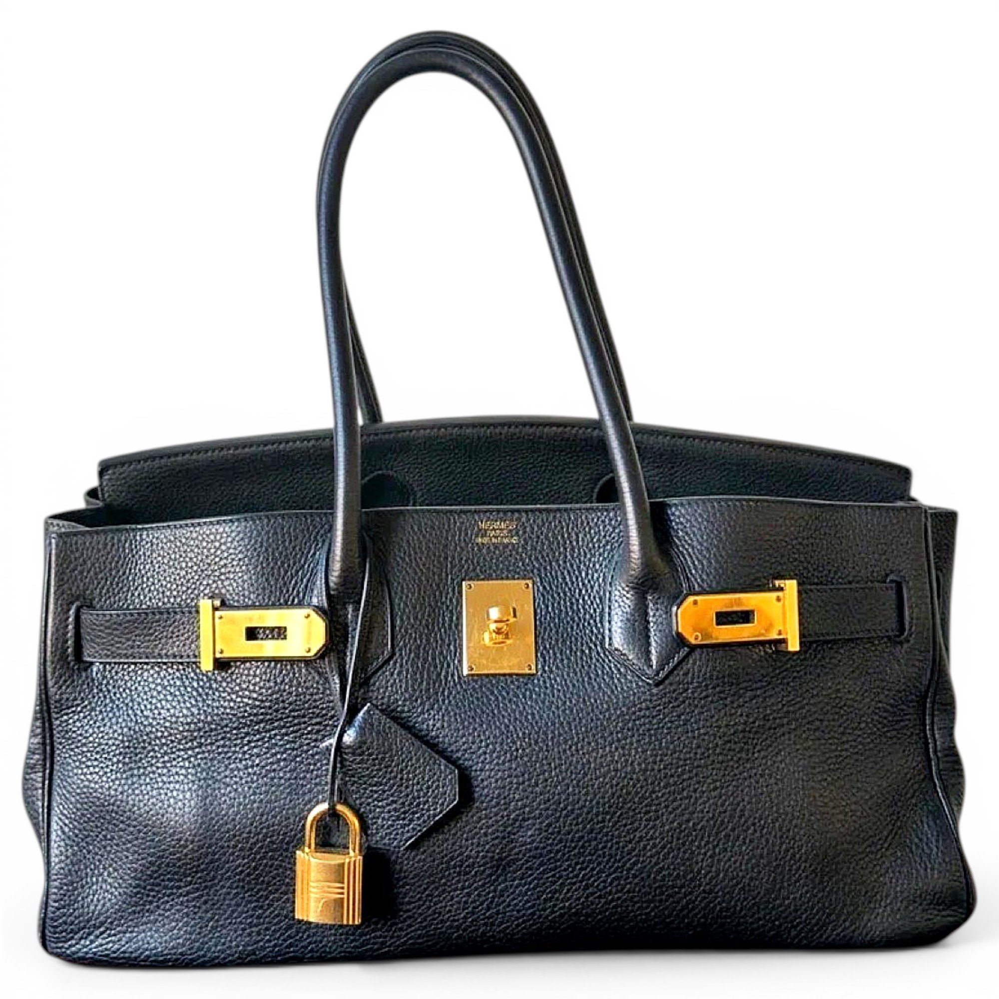 Hermes Birkin Handbag Black Togo Leather 2009